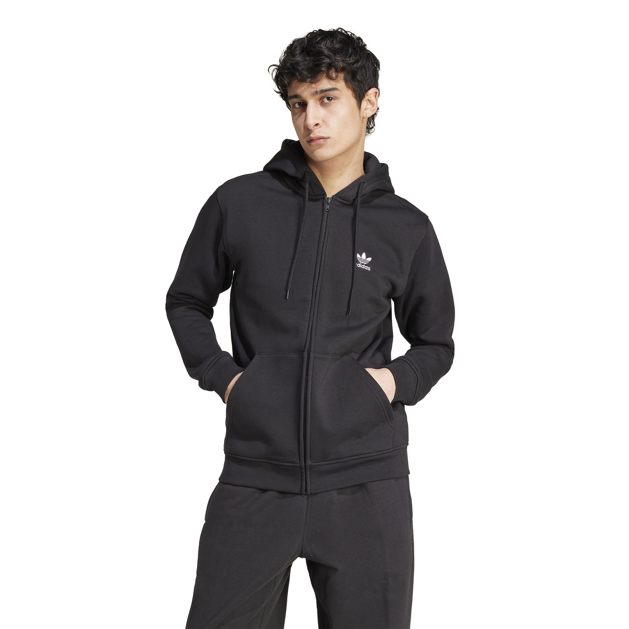 [IW5791] MENS ADIDAS ORIGINALS ESS FULL-ZIP HOODIE