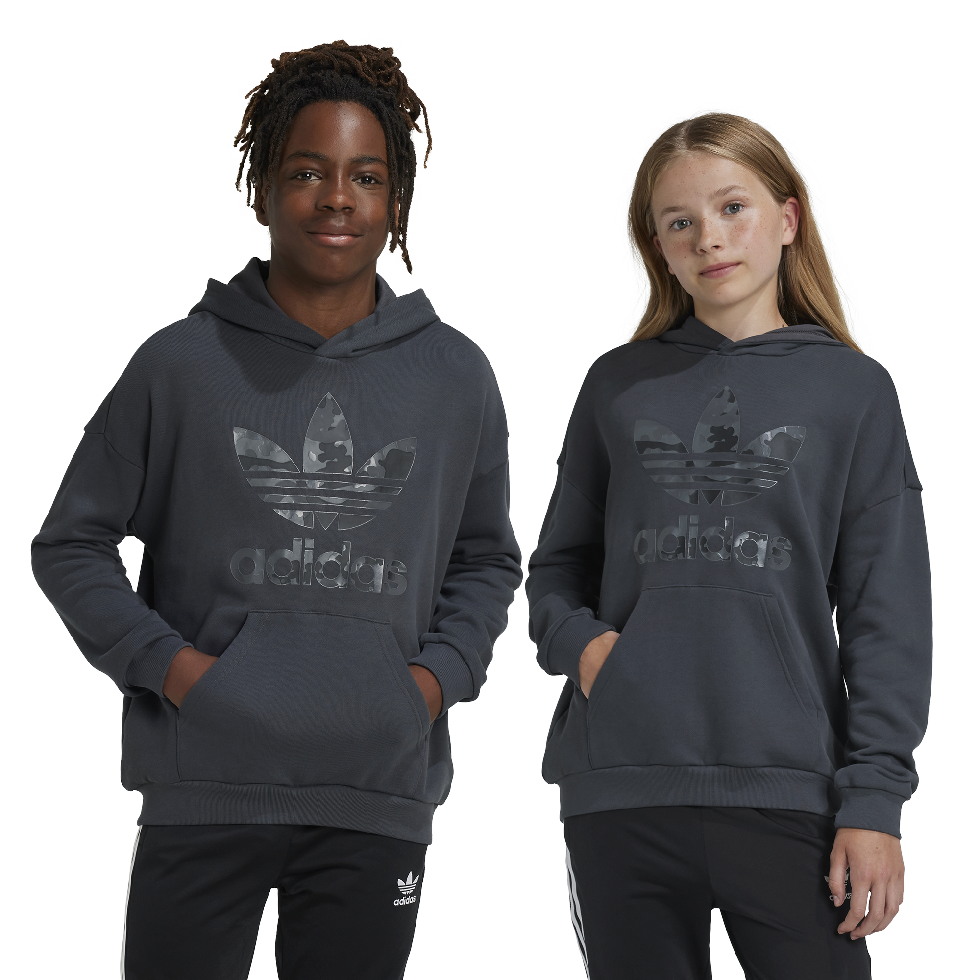 [IY1755] YOUTH ADIDAS ORIGINALS CAMO FLEECE HOODIE