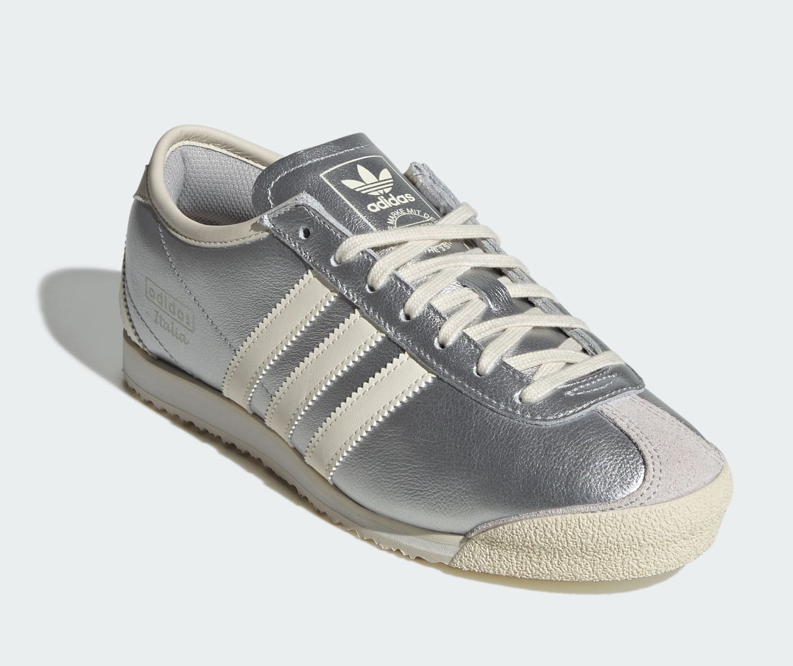 [IH6664] WOMENS ADIDAS ITALIA 70S 'SILVER METALLIC CREAM WHITE'