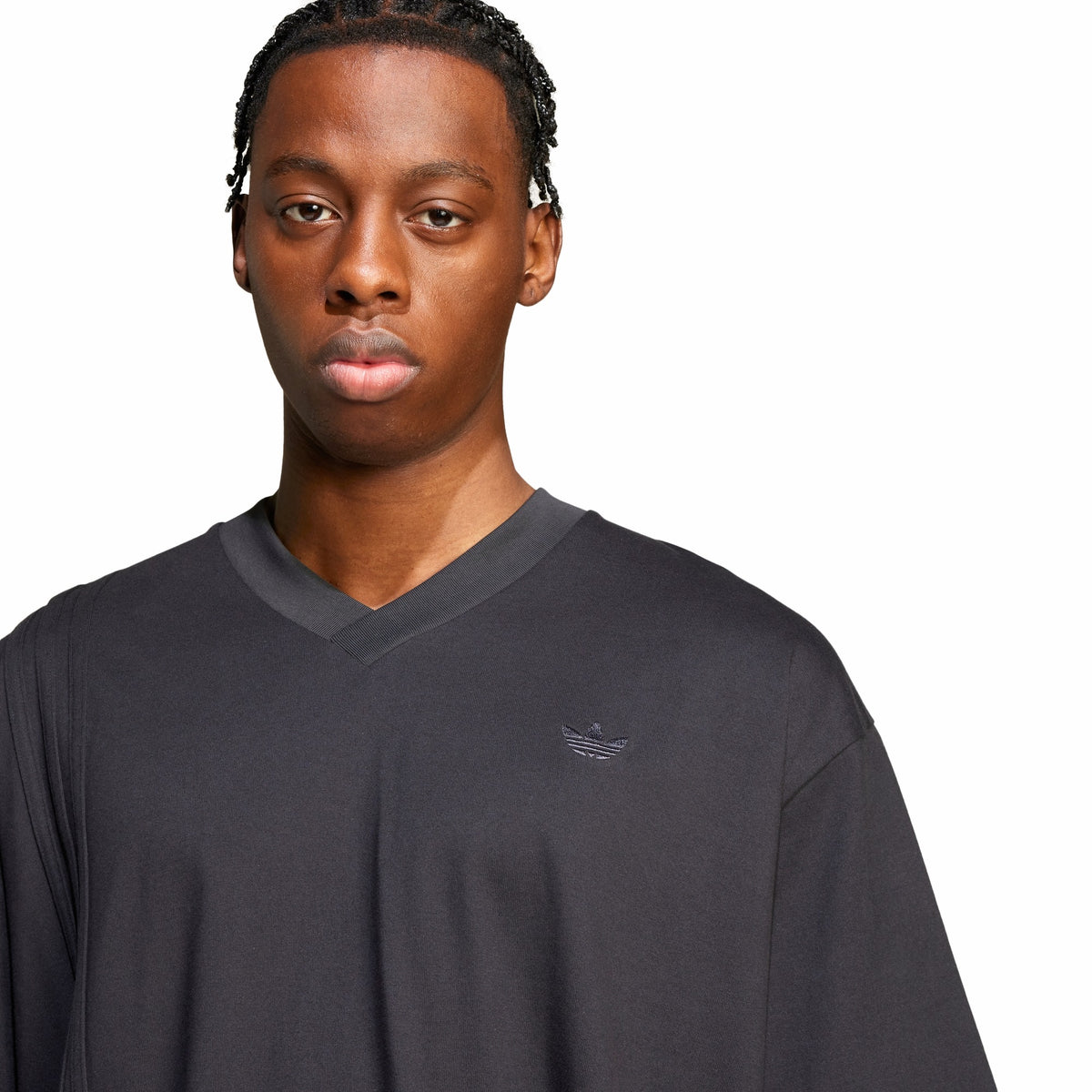 Mens Adidas Front 3-Stripes Tee 5
