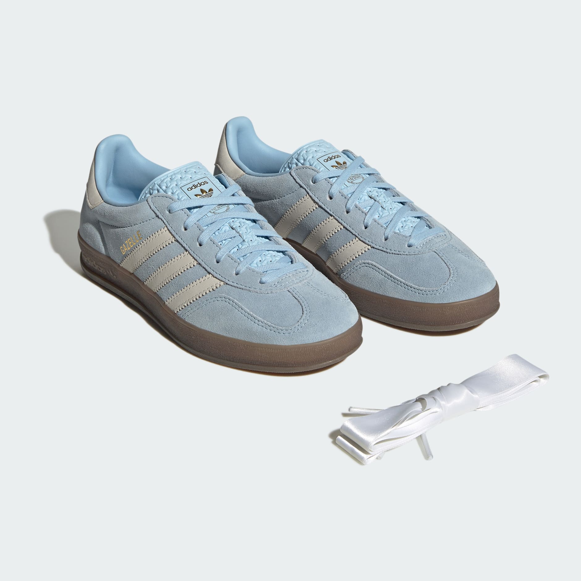 [JI2717] Womens Adidas Gazelle Indoor 'Clear Sky Off White'