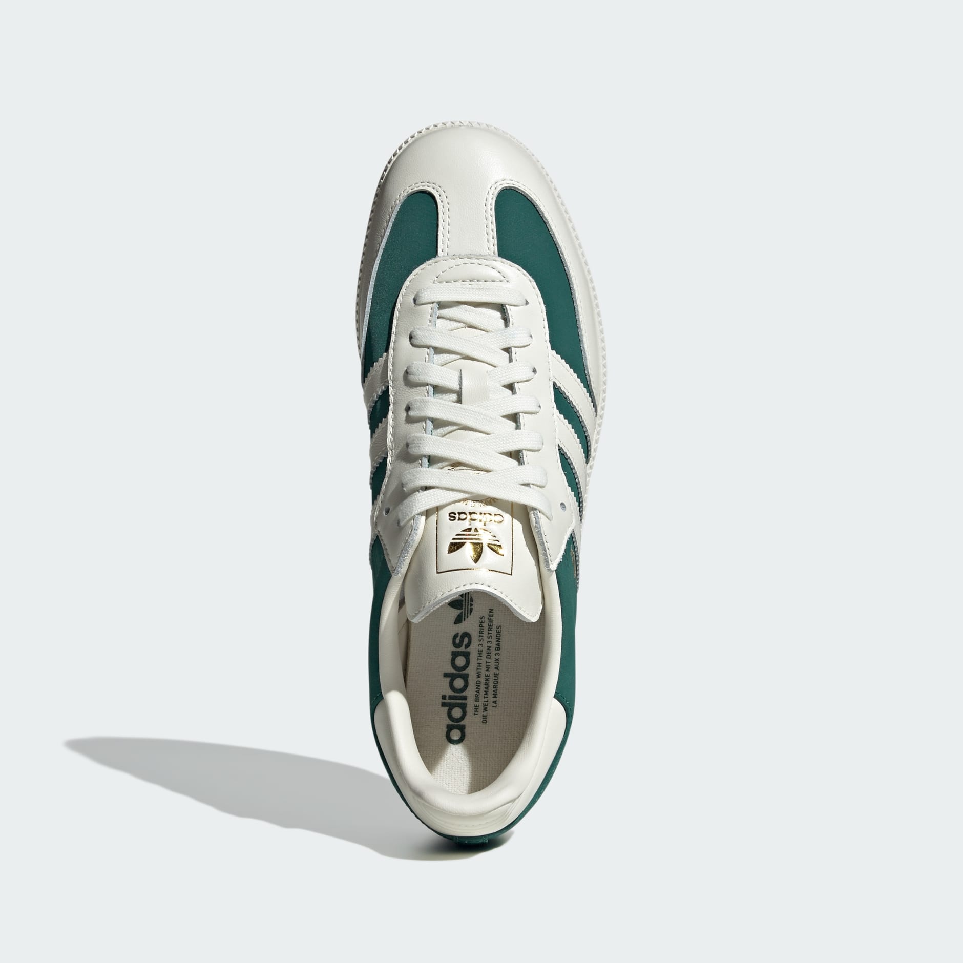 [JI3205] MENS ADIDAS SAMBA OG 'OFF WHITE COLLEGIATE GREEN'