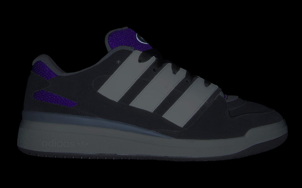 [JI3278] MENS ADIDAS FORUM2000 'BLACK WHITE COLLEGIATE PURPLE GUM'