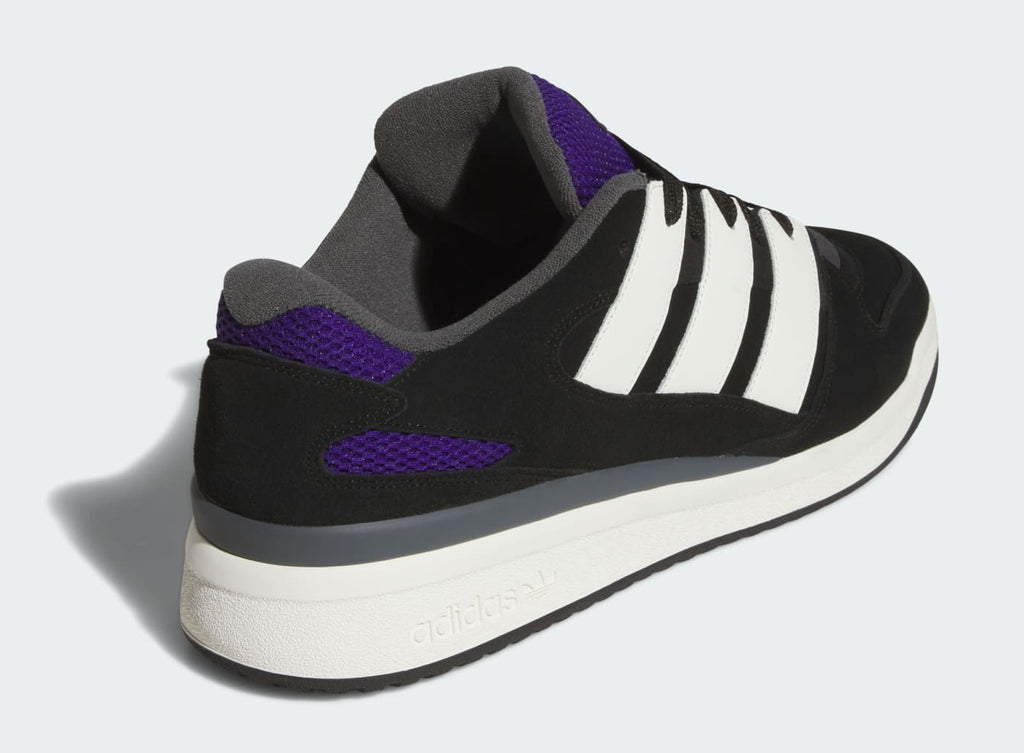 [JI3278] MENS ADIDAS FORUM2000 'BLACK WHITE COLLEGIATE PURPLE GUM'