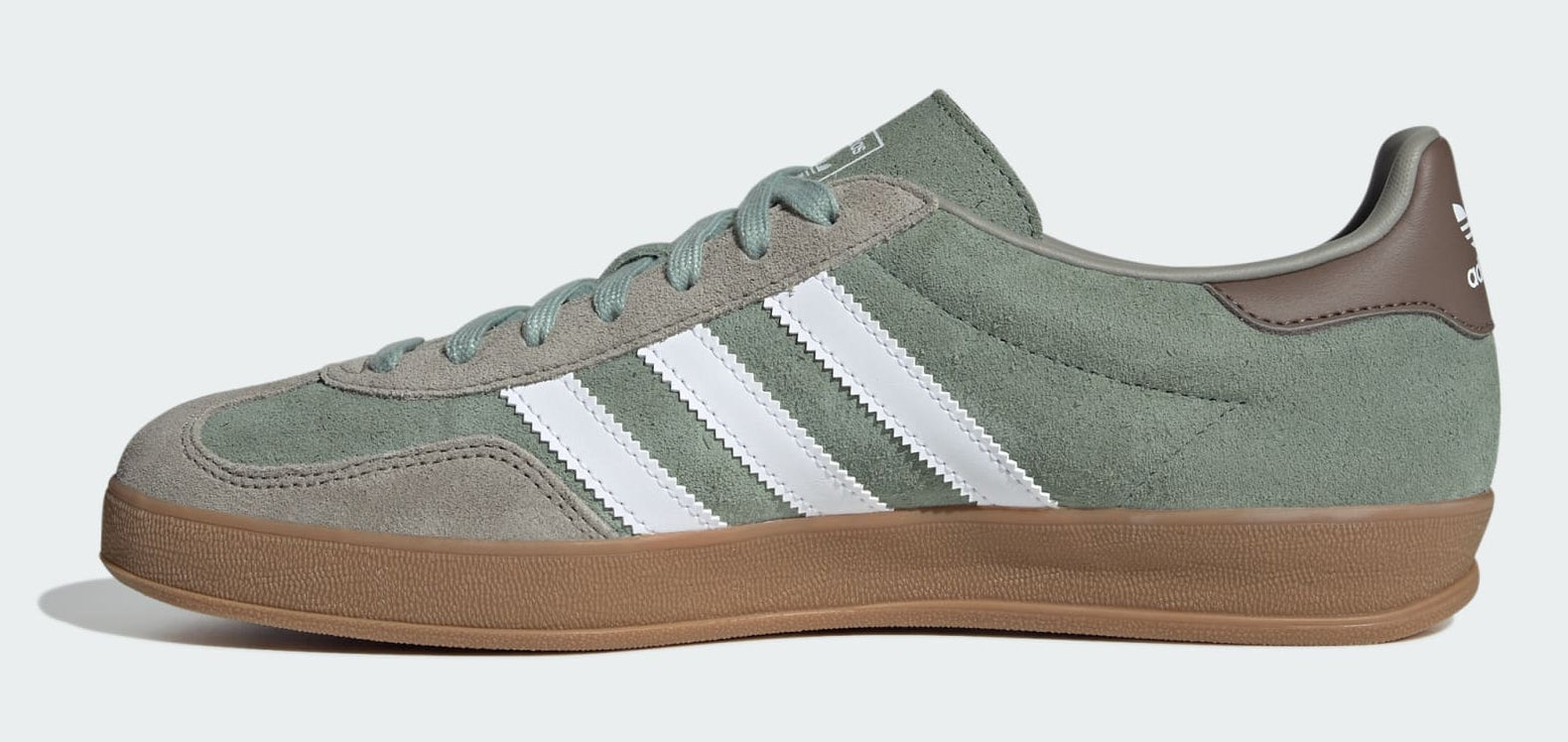 [JI3526] MENS ADIDAS GAZELLE INDOOR 'SILVER PEBBLE SILVER GREEN'