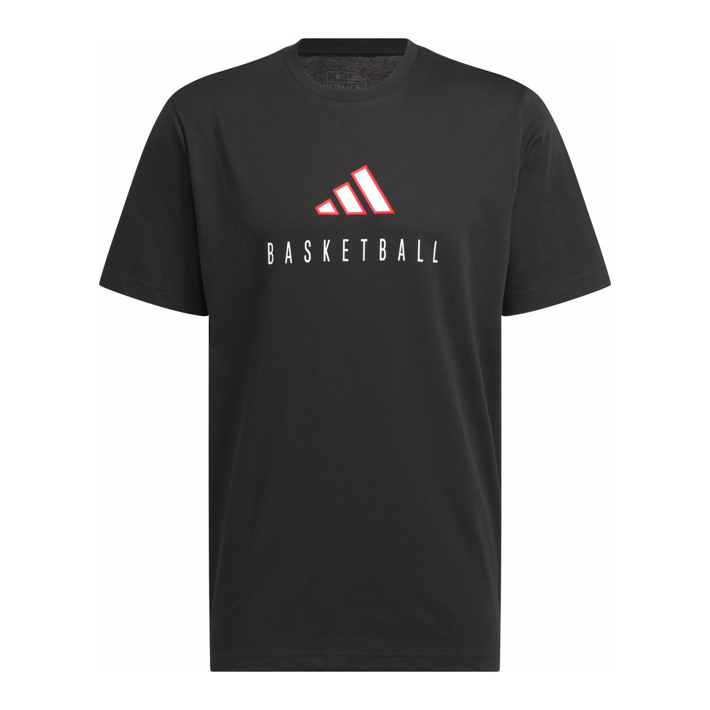 Mens Adidas Worldwide Hoops Logo Performance Graphic Tee 1