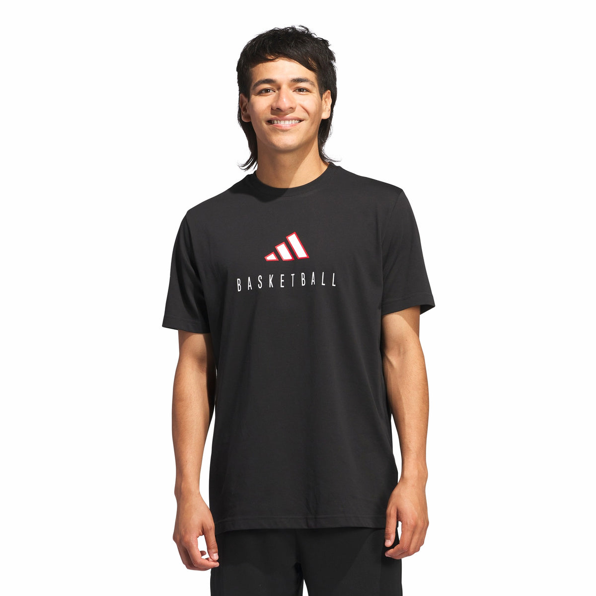Mens Adidas Worldwide Hoops Logo Performance Graphic Tee 2