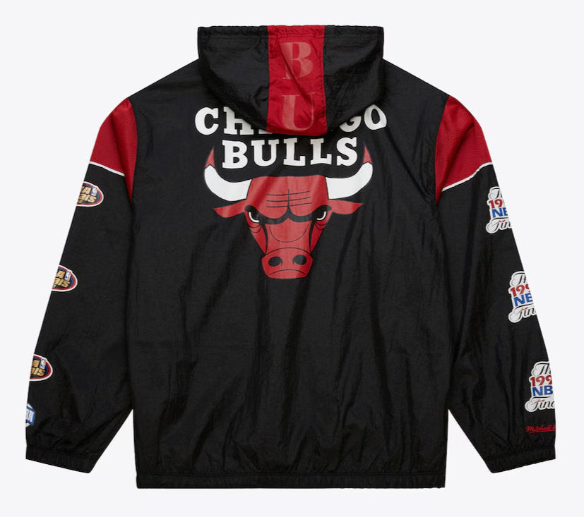 MENS MITCHELL & NESS NBA TEAM OG 3.0 ANORAK VINTAGE LOGO BULLS