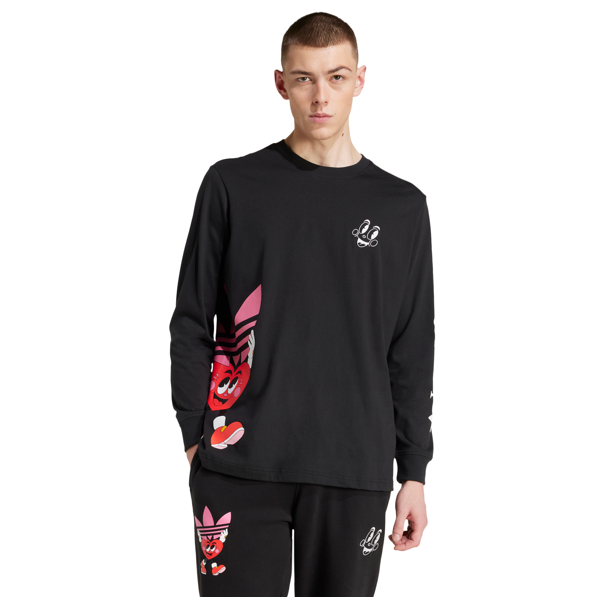 [JP0978] MENS ADIDAS MBN VALENTINE'S DAY LONG SLEEVE T-SHIRT
