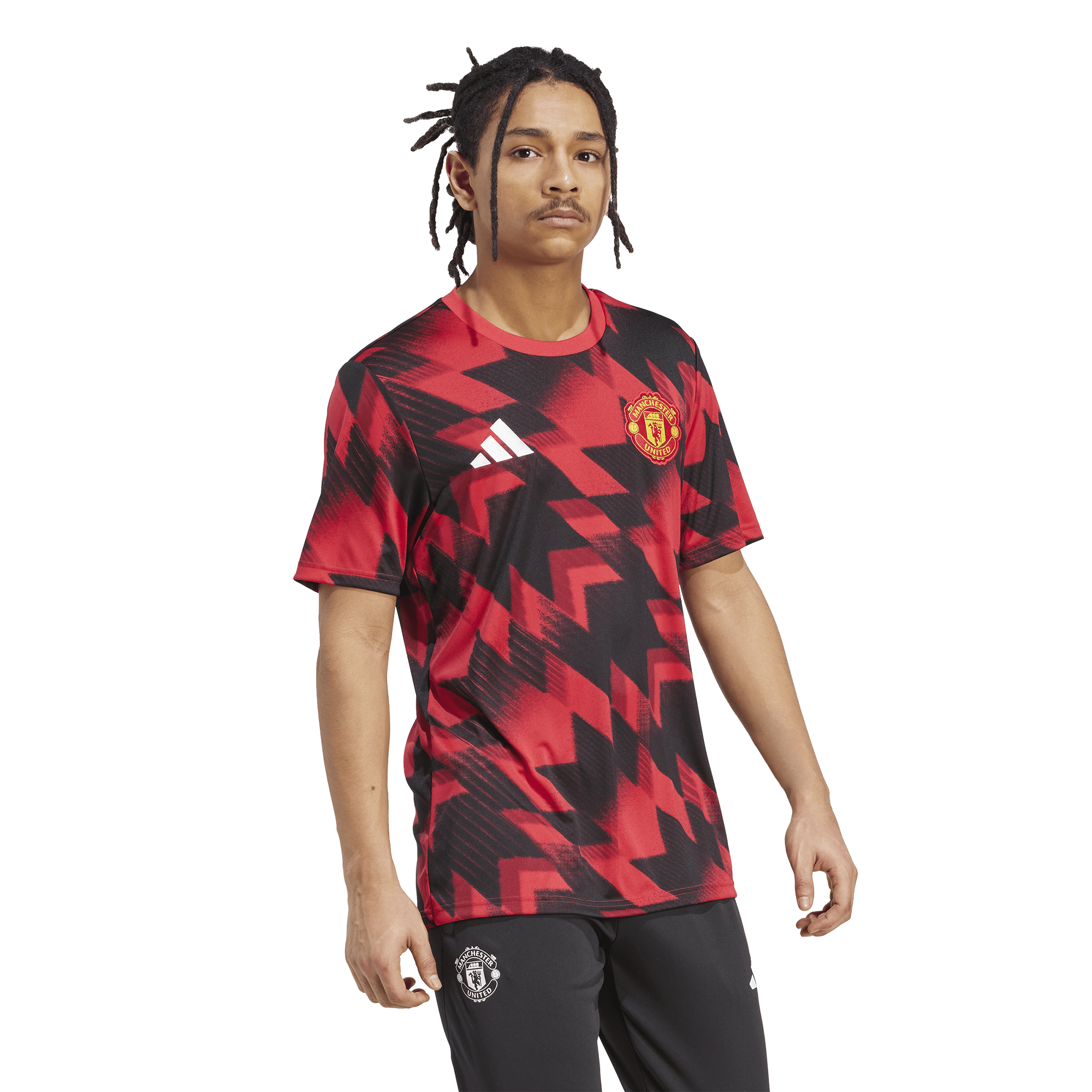 [JP3233] MENS ADIDAS RED MANCHESTER UNITED 25/26 PRE-MATCH JERSEY