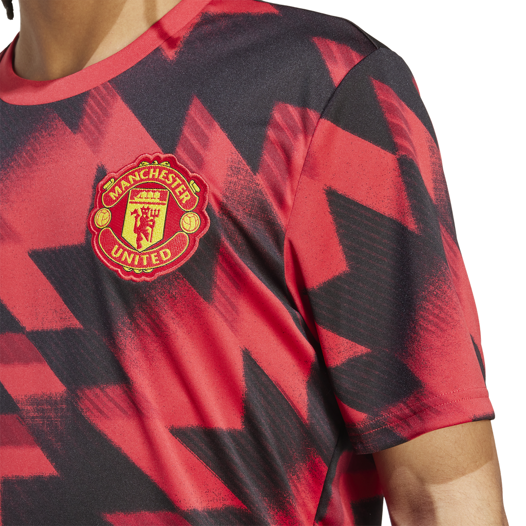 [JP3233] MENS ADIDAS RED MANCHESTER UNITED 25/26 PRE-MATCH JERSEY