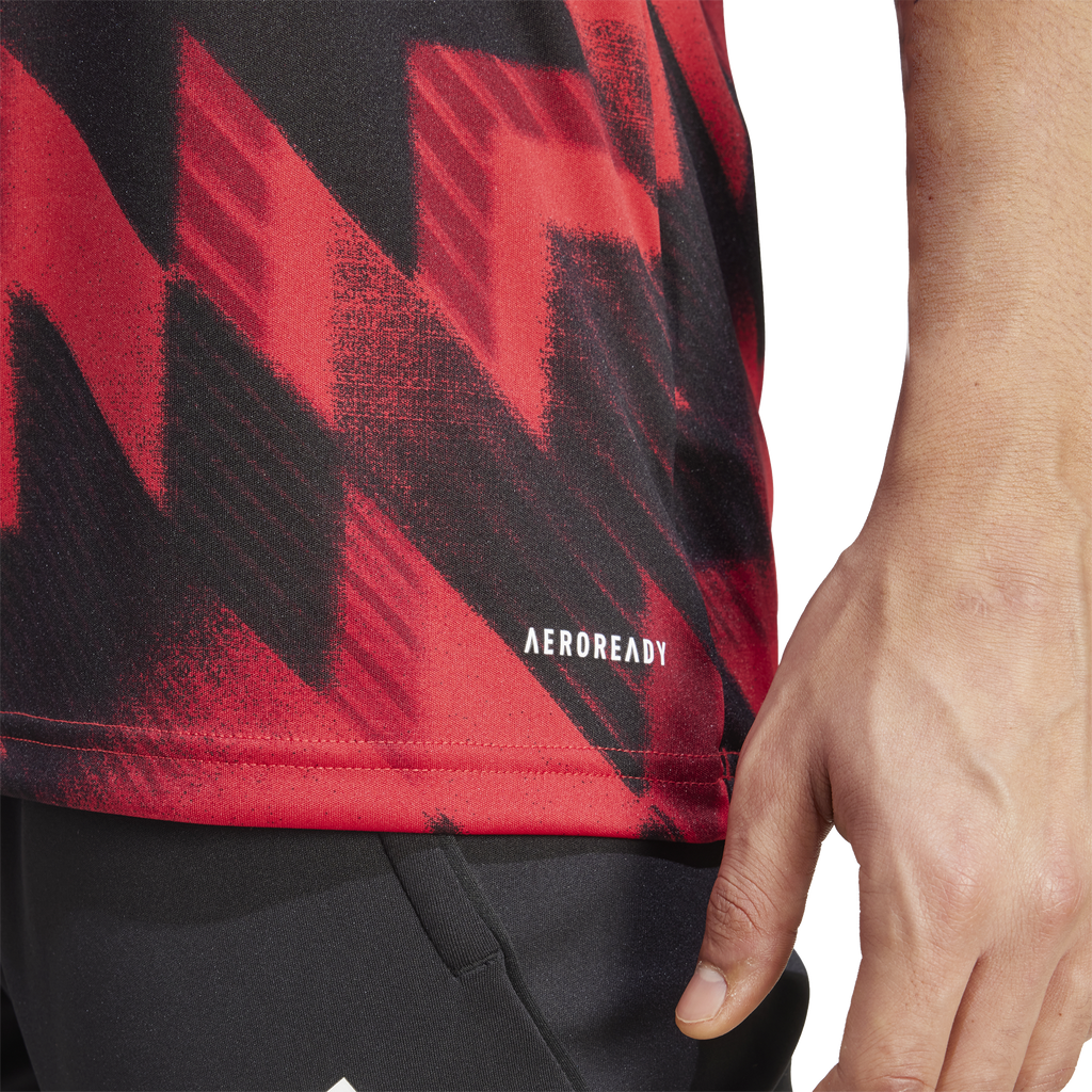 [JP3233] MENS ADIDAS RED MANCHESTER UNITED 25/26 PRE-MATCH JERSEY