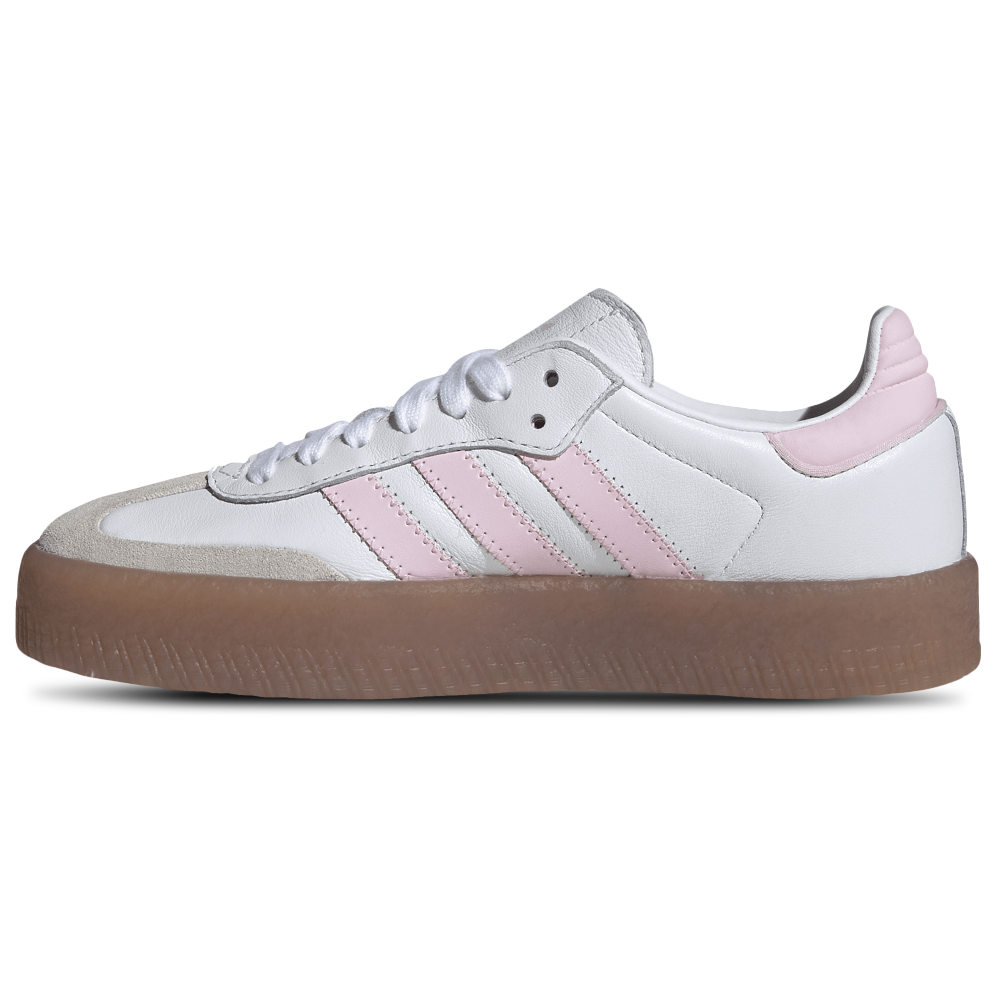 [JQ1237] YOUTH ADIDAS SAMBAE 'CLOUD WHITE CLEAR PINK GOLD METALLIC'