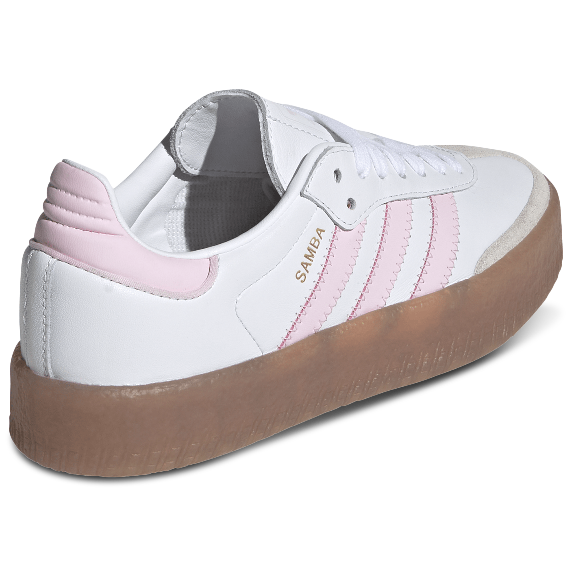 [JQ1237] YOUTH ADIDAS SAMBAE 'CLOUD WHITE CLEAR PINK GOLD METALLIC'
