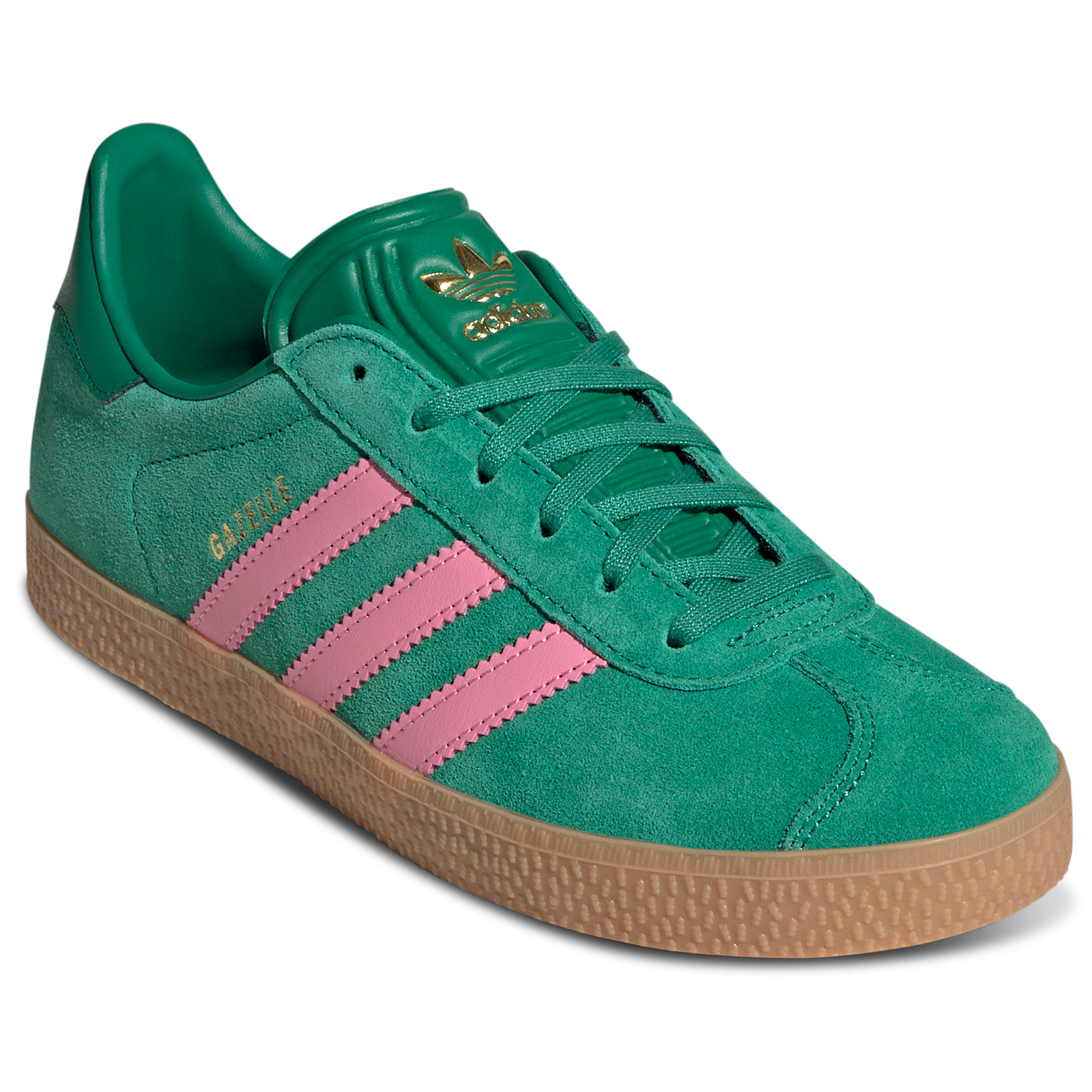 [JQ5534] YOUTH ADIDAS GAZELLE BOLD 'GREEN PINK'