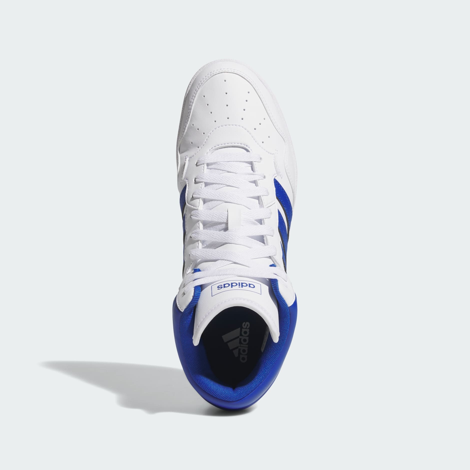 [JQ9999] MENS ADIDAS HOOPS 4.0 MID 'CLOUD WHITE ROYAL'