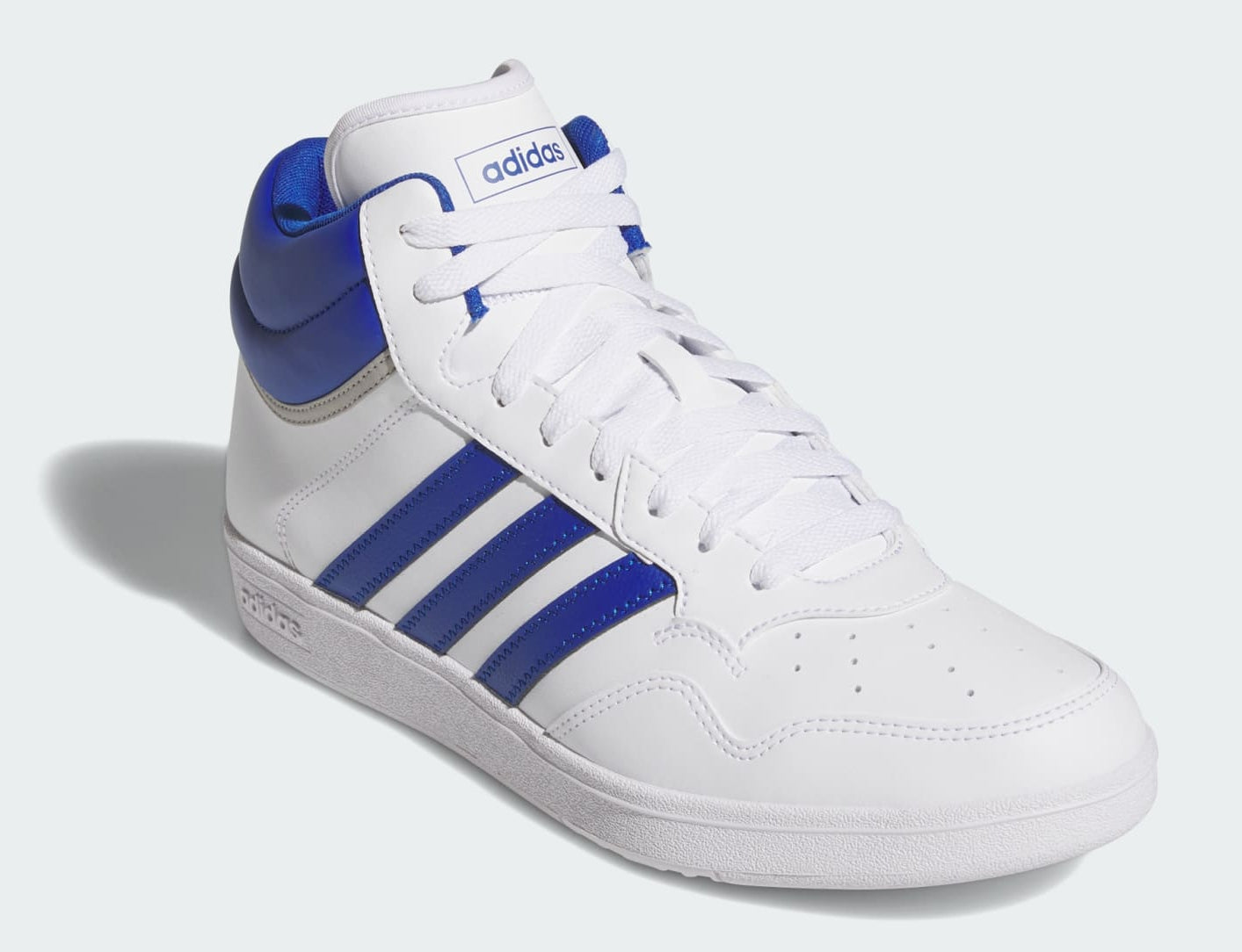 [JQ9999] MENS ADIDAS HOOPS 4.0 MID 'CLOUD WHITE ROYAL'