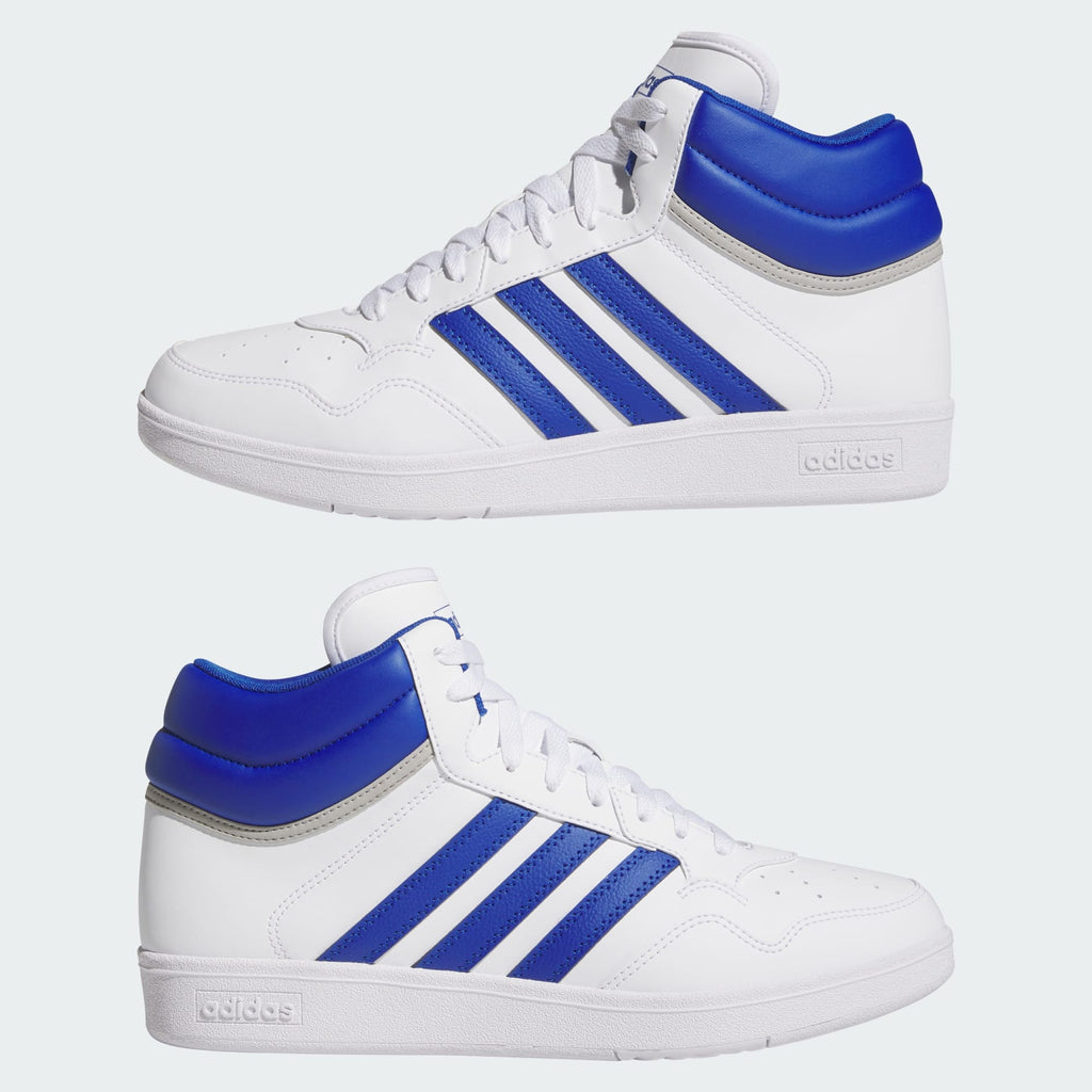 [JQ9999] MENS ADIDAS HOOPS 4.0 MID 'CLOUD WHITE ROYAL'