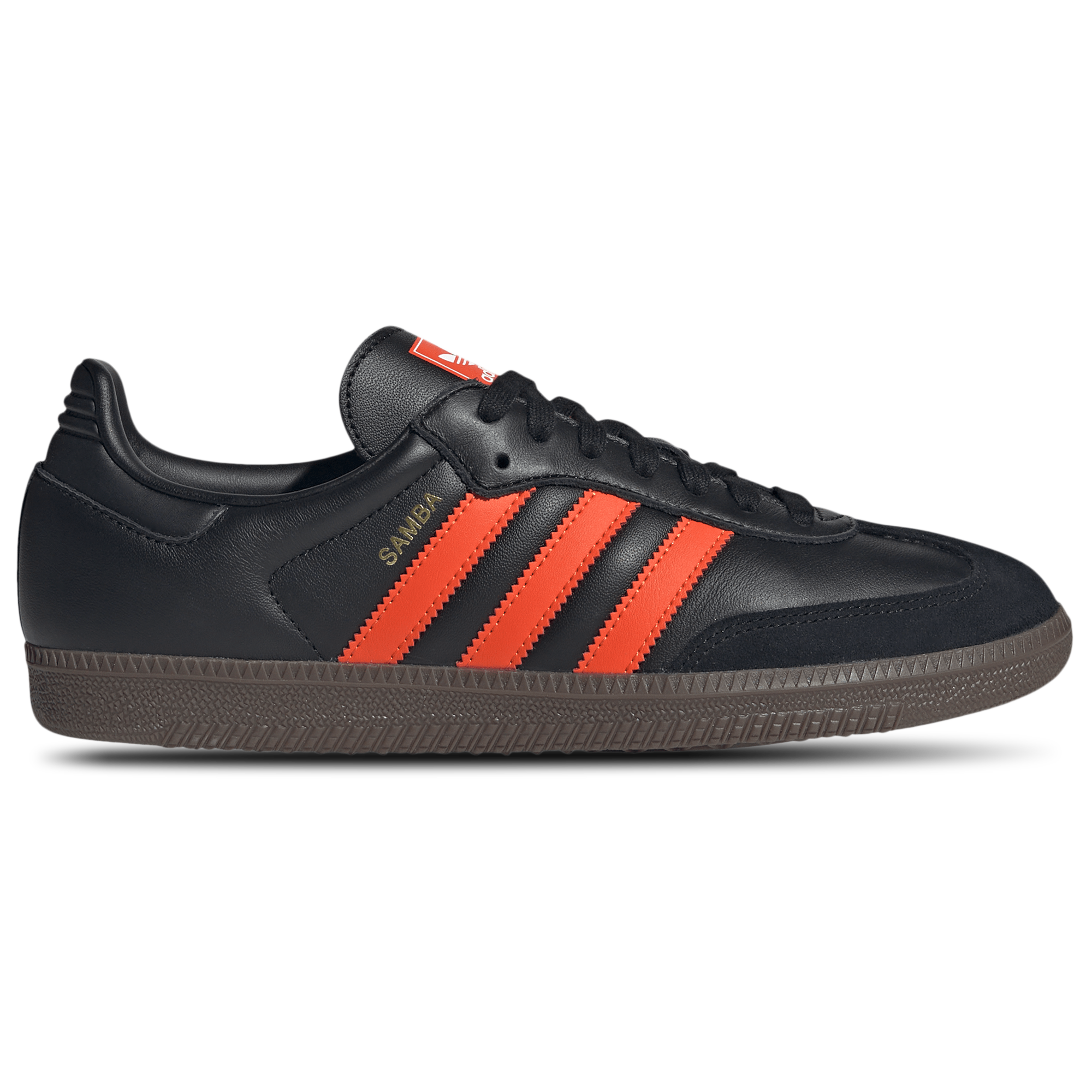 [JR0910] MENS ADIDAS SAMBA OG 'BLACK IMPACT ORANGE'