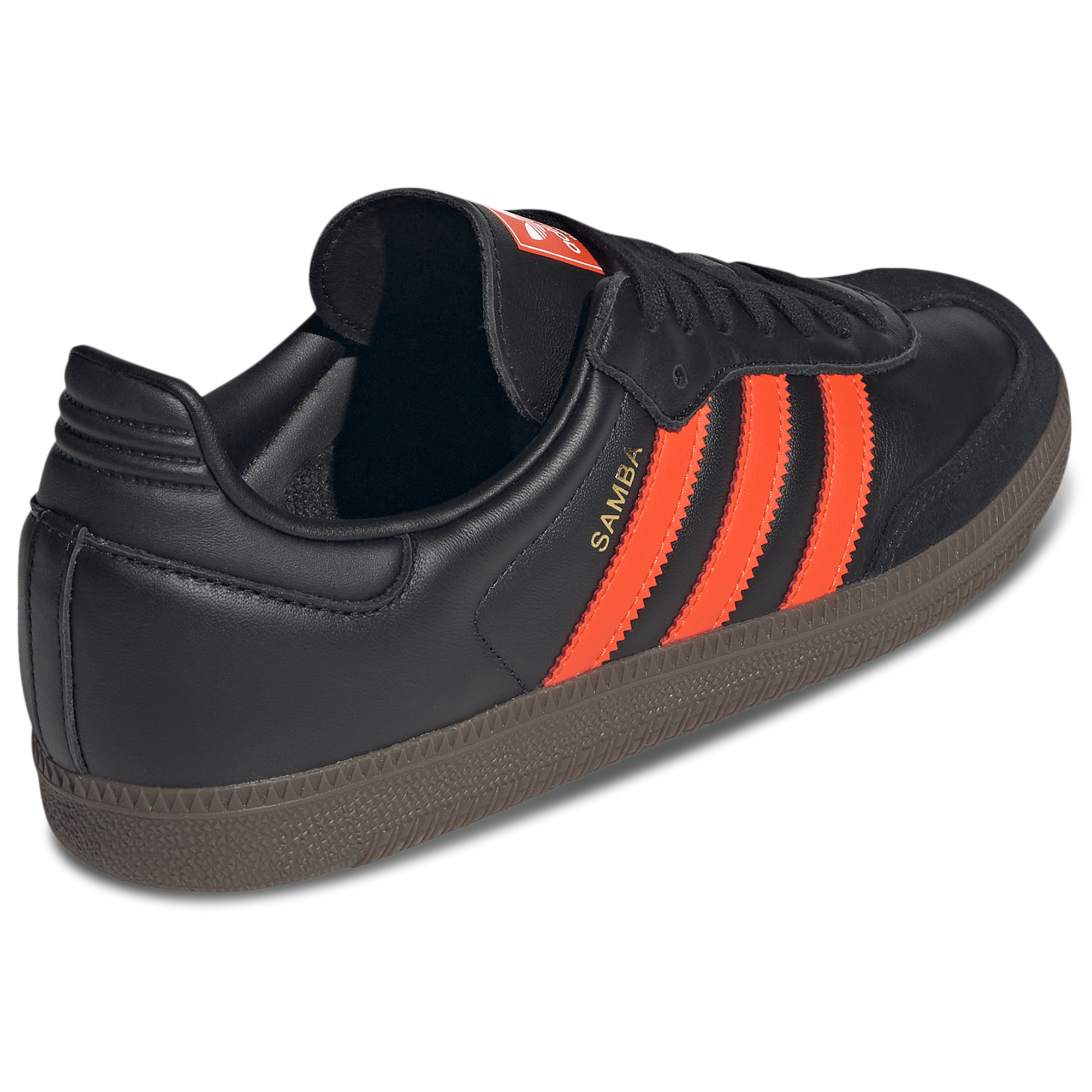 [JR0910] MENS ADIDAS SAMBA OG 'BLACK IMPACT ORANGE'