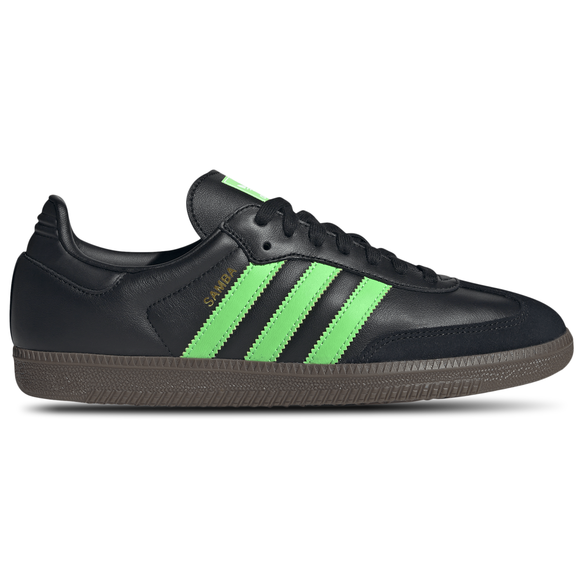[JR0911] MENS ADIDAS SAMBA OG 'BLACK SCREAMING GREEN'