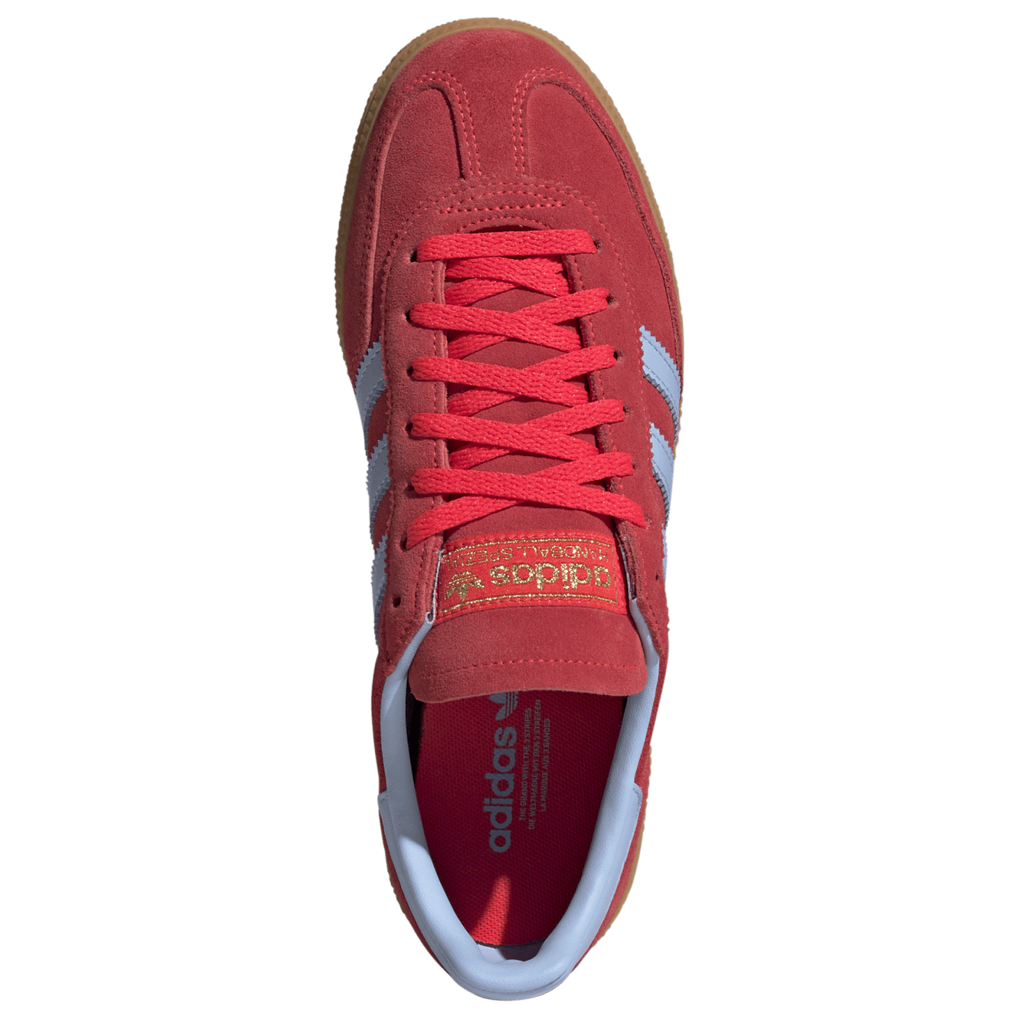 [JR3607] WOMENS ADIDAS HANDBALL SPEZIAL 'LUCID RED GLOW BLUE GUM'
