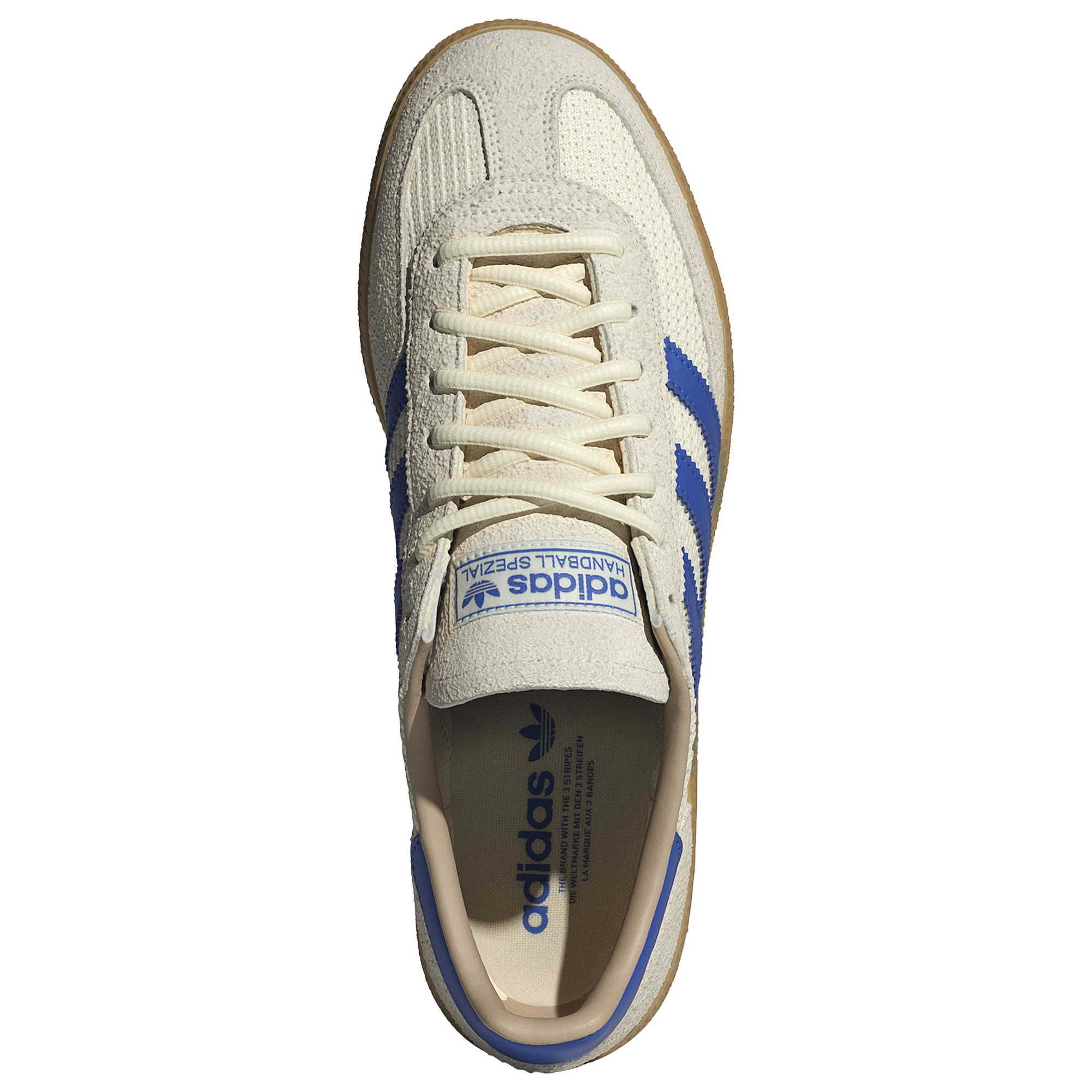 [JS3865] MENS ADIDAS HANDBALL SPEZIAL 'CREAM WHITE BLUE WARM SANDSTONE'