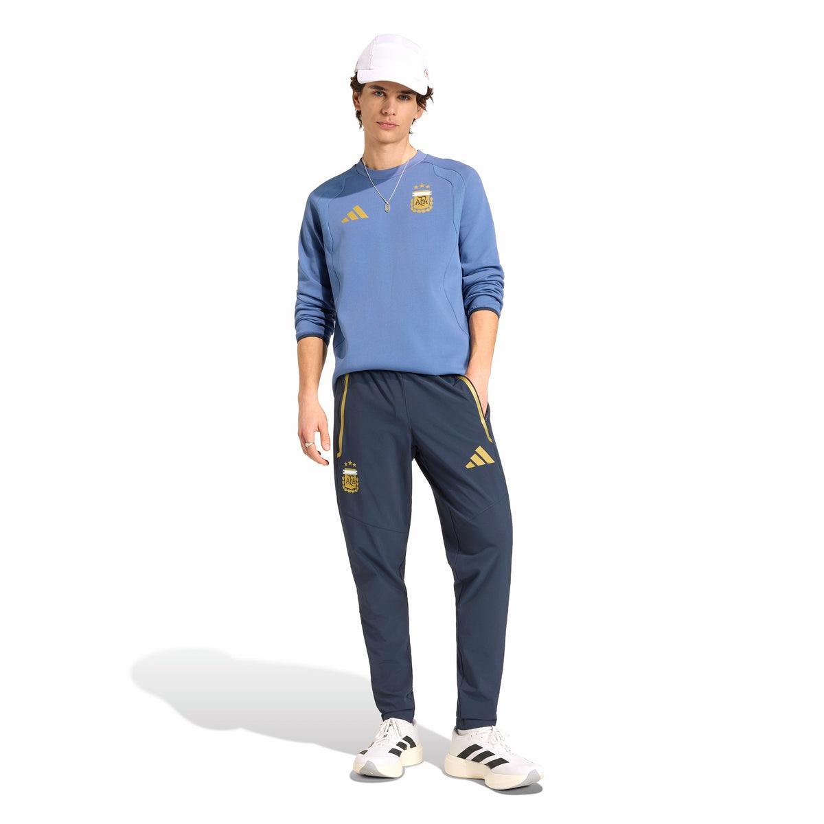 Mens Adidas Argentina Tiro Travel Crew Sweatshirt 4