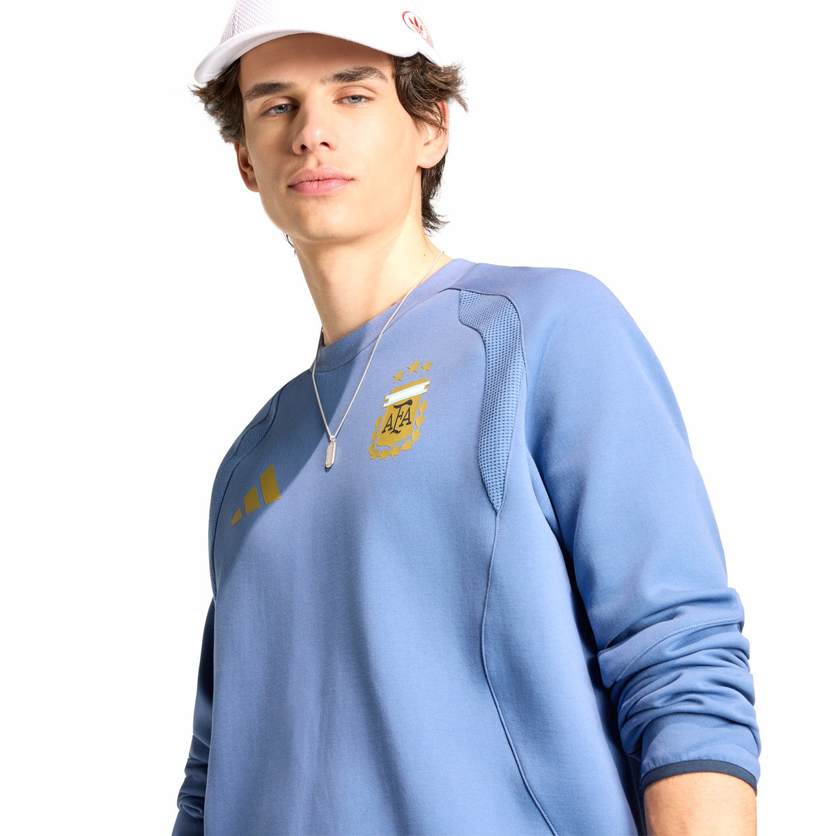 Mens Adidas Argentina Tiro Travel Crew Sweatshirt 5