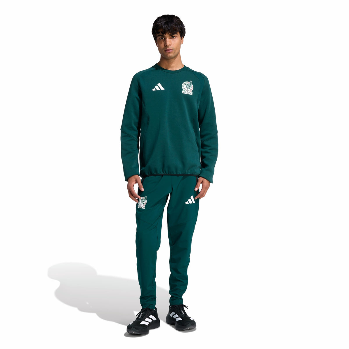Mens Adidas Mexico Tiro Travel Crew Sweatshirt 4