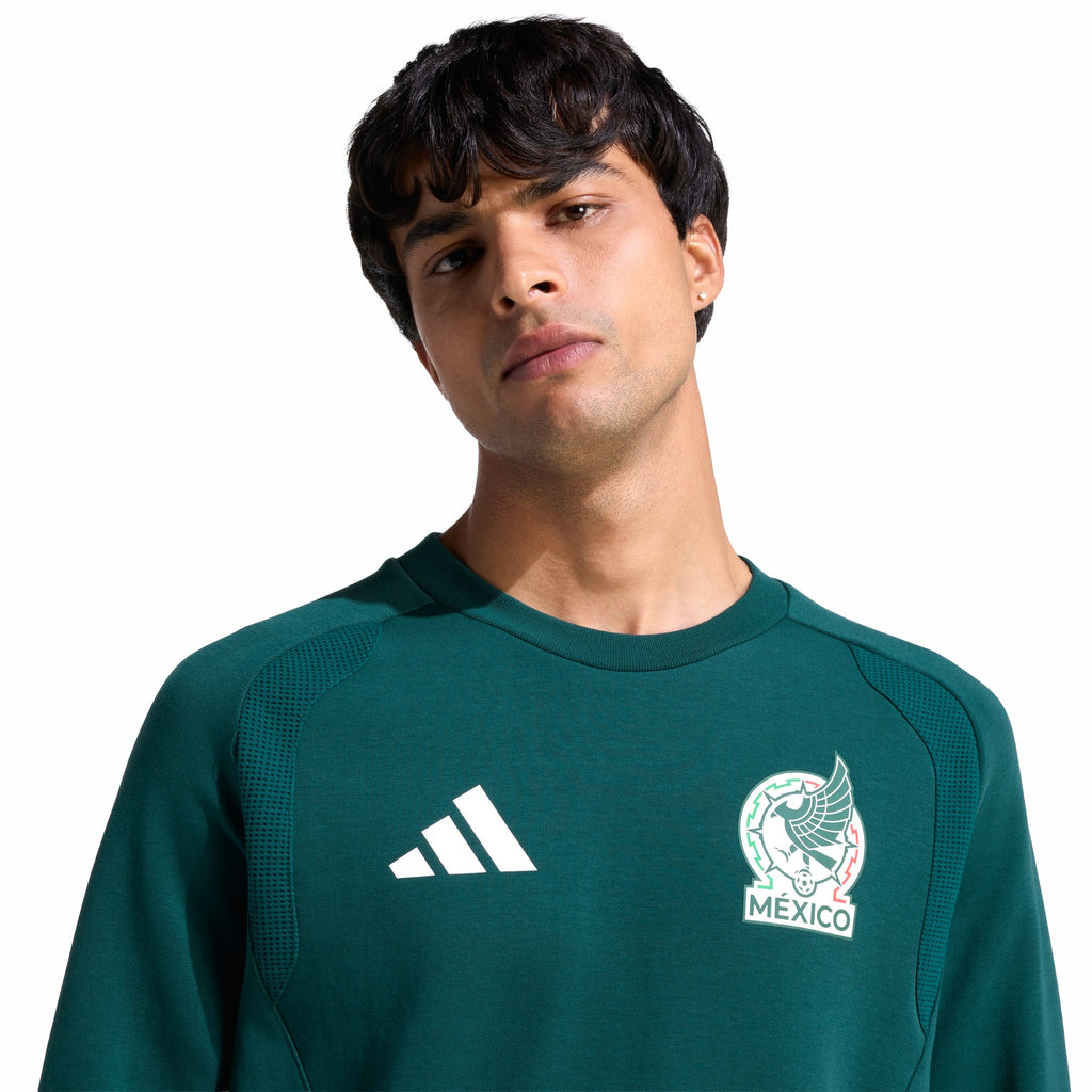 Mens Adidas Mexico Tiro Travel Crew Sweatshirt 5