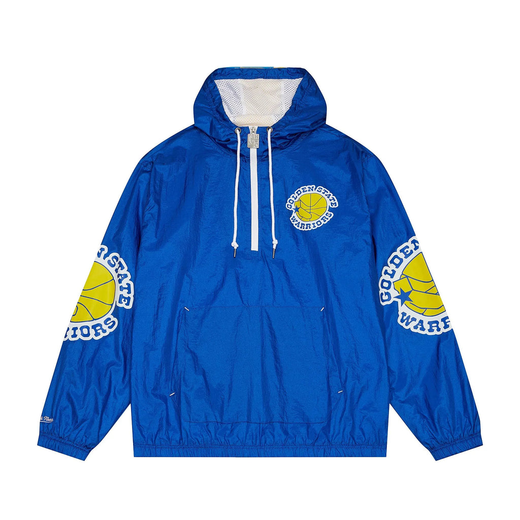 MENS MITCHELL & NESS TEAM OG 2.0 ANORAK WINDBREAKER WARRIORS