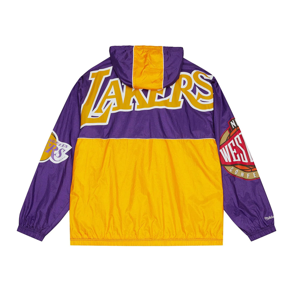 MENS MITCHELL & NESS TEAM OG 2.0 ANORAK WINDBREAKER LAKERS