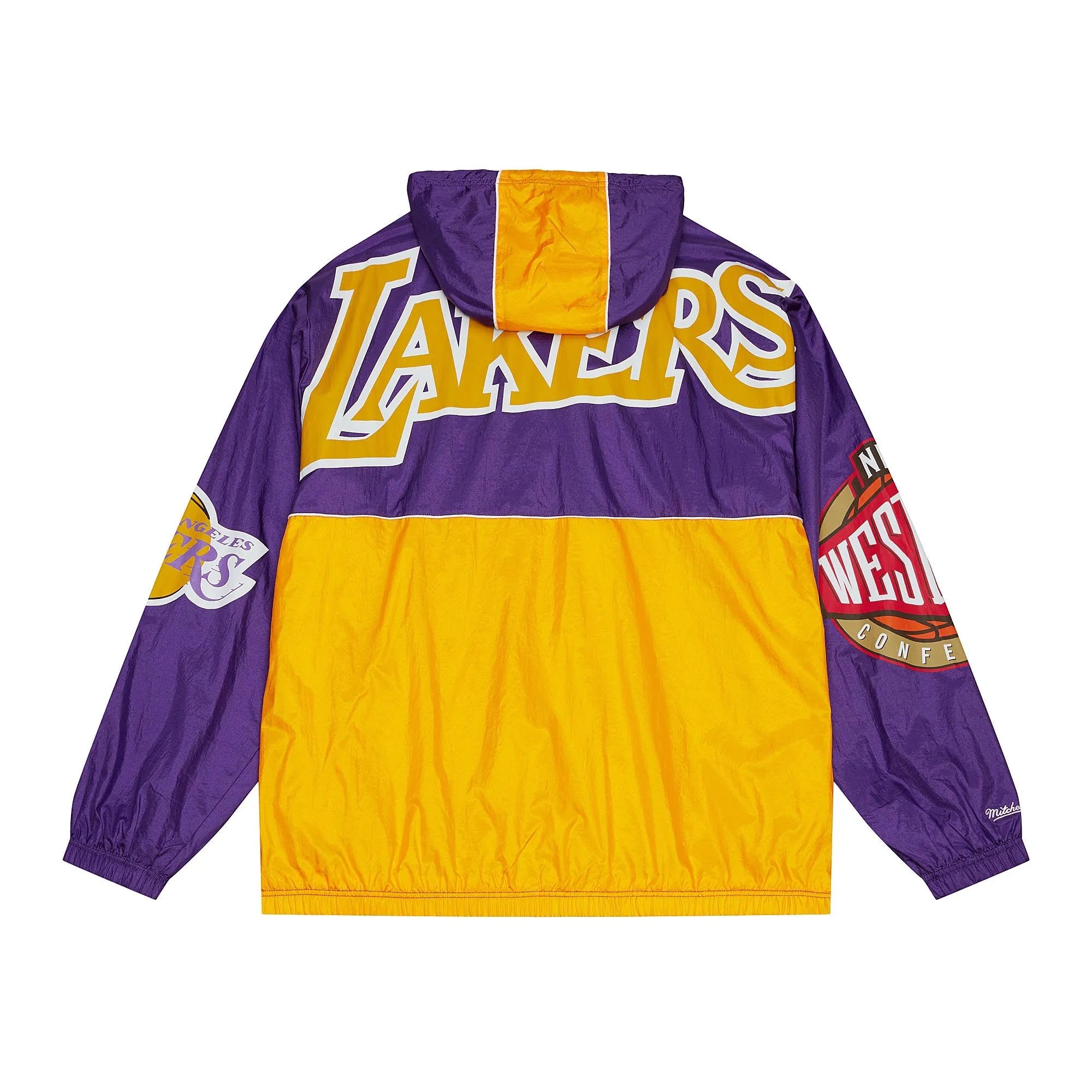 MENS MITCHELL & NESS TEAM OG 2.0 ANORAK WINDBREAKER LAKERS