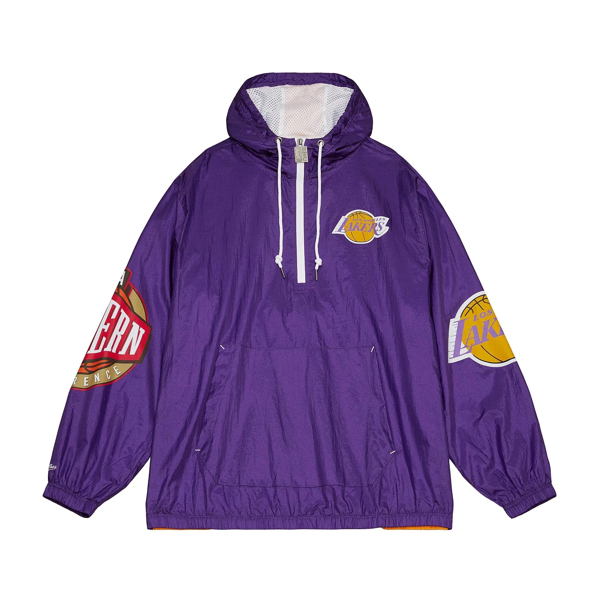 MENS MITCHELL & NESS TEAM OG 2.0 ANORAK WINDBREAKER LAKERS