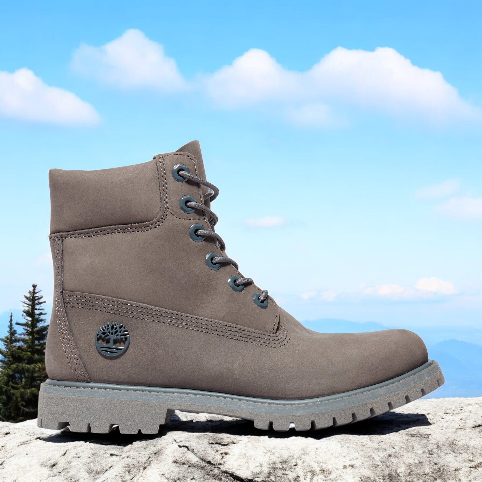 [TB0A22ZH033] WOMENS TIMBERLAND 6 INCH BOOT '50TH ANNIVERSARY - MEDIUM GREY'