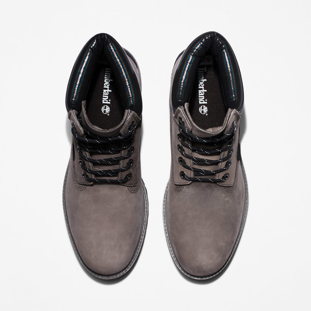 [TB0A2HMK033] MENS TIMBERLAND 6 INCH PREMIUM BOOT 'DARK GREY BLACK'