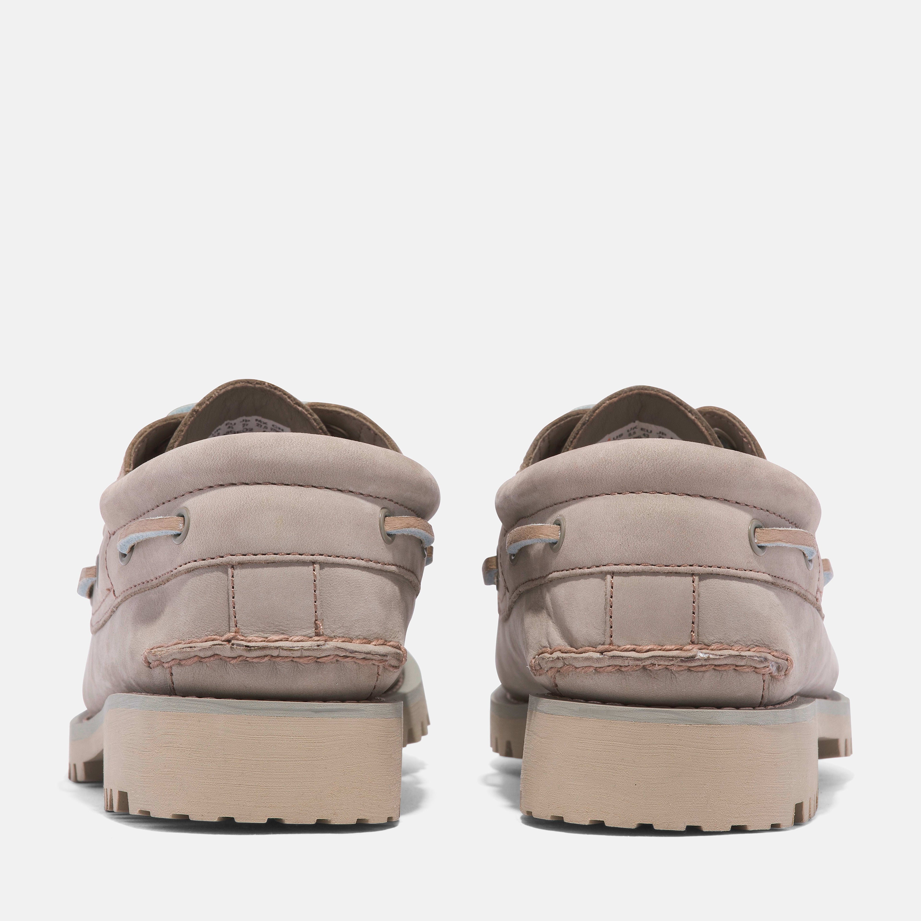 [TB0A298QEO2] MENS TIMBERLAND 3-EYE LUG HANDSEWN BOAT SHOE 'TAUPE'