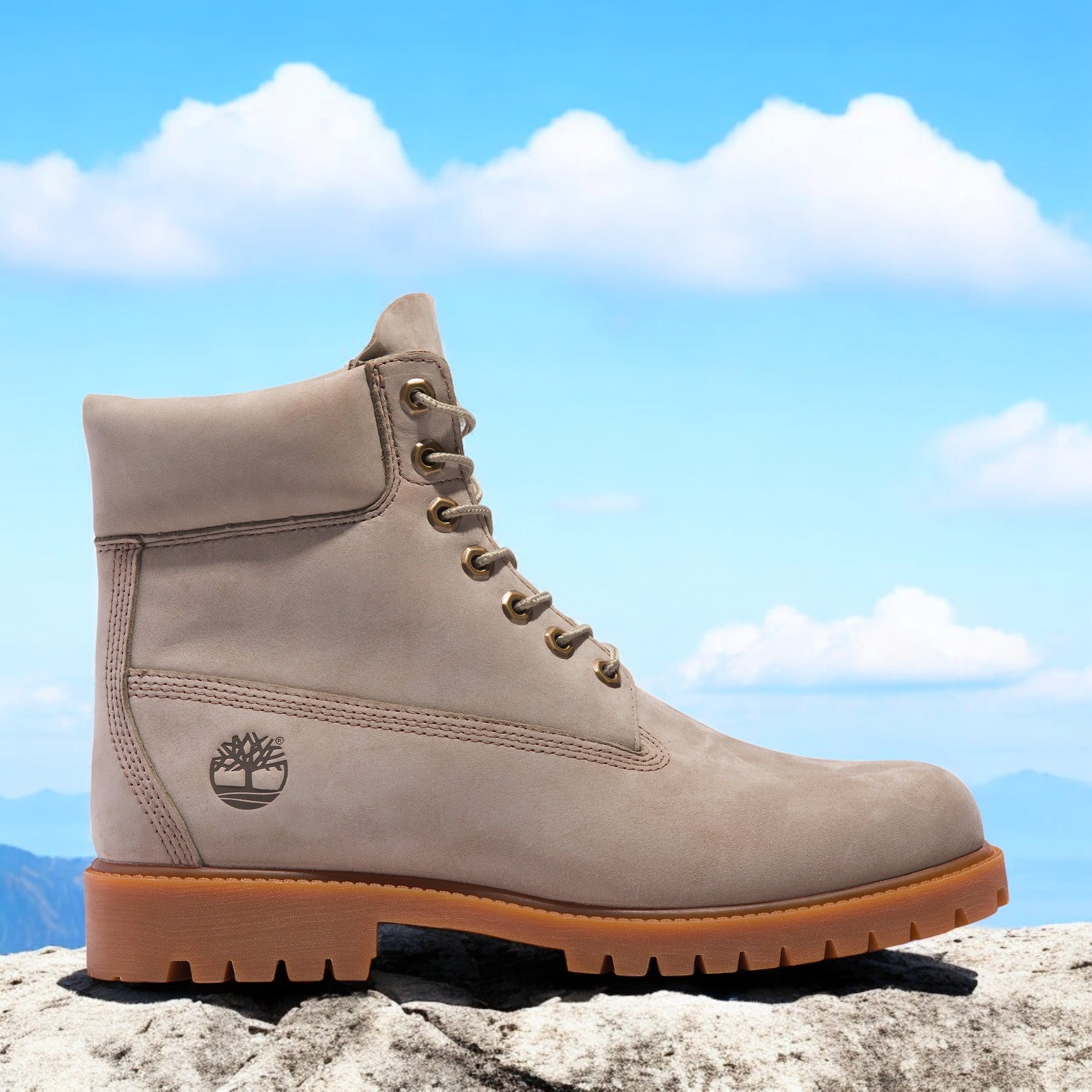 [TB0A2N8PEO2] MENS TIMBERLAND 6 INCH PREMIUM BOOT 'LIGHT TAUPE NUBUCK'