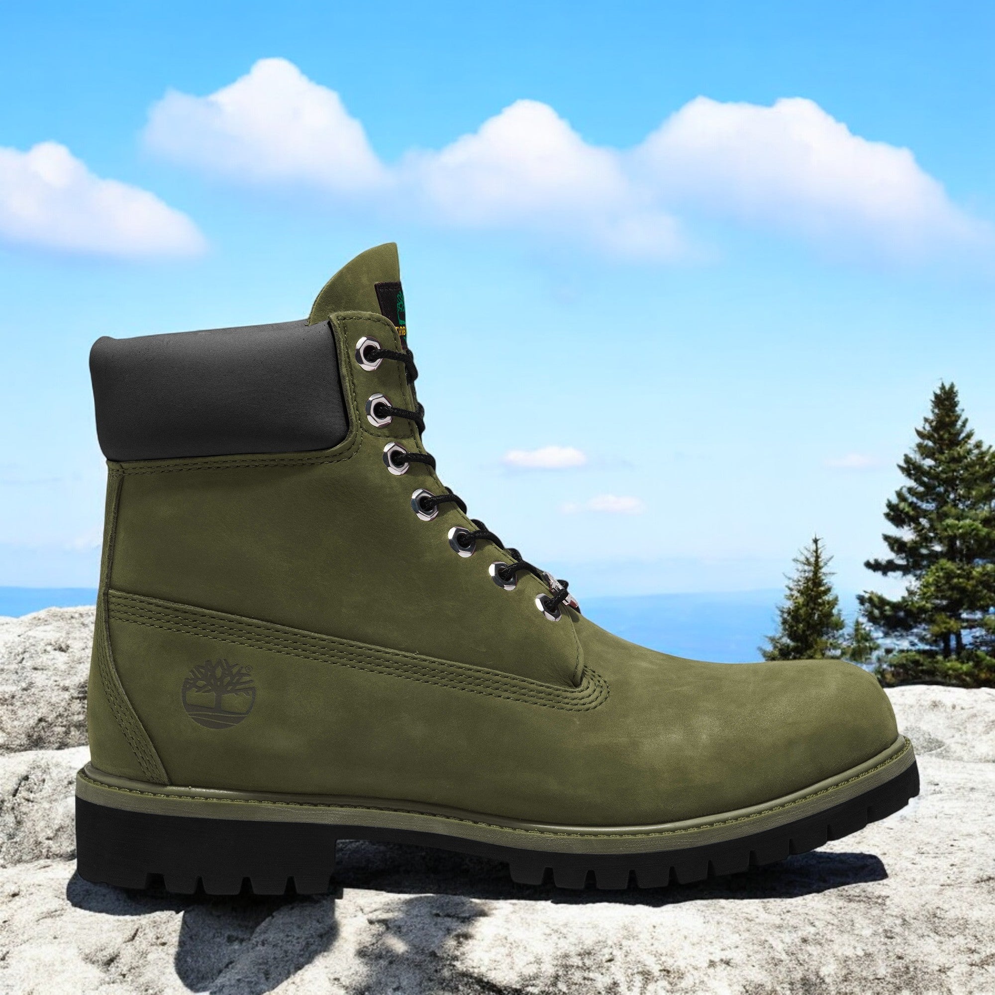 [TB0A2KZQA58] MENS TIMBERLAND 6 INCH PREMIUM BOOT 'DARK GREEN'