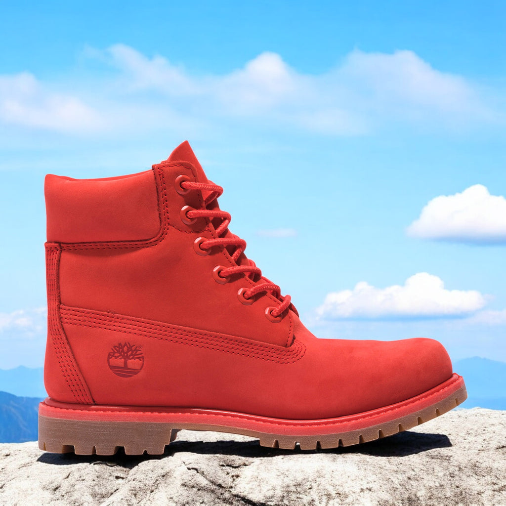 [TB0A2R6BDV8] WOMENS TIMBERLAND 6 INCH BOOT '50TH ANNIVERSARY - MEDIUM RED'