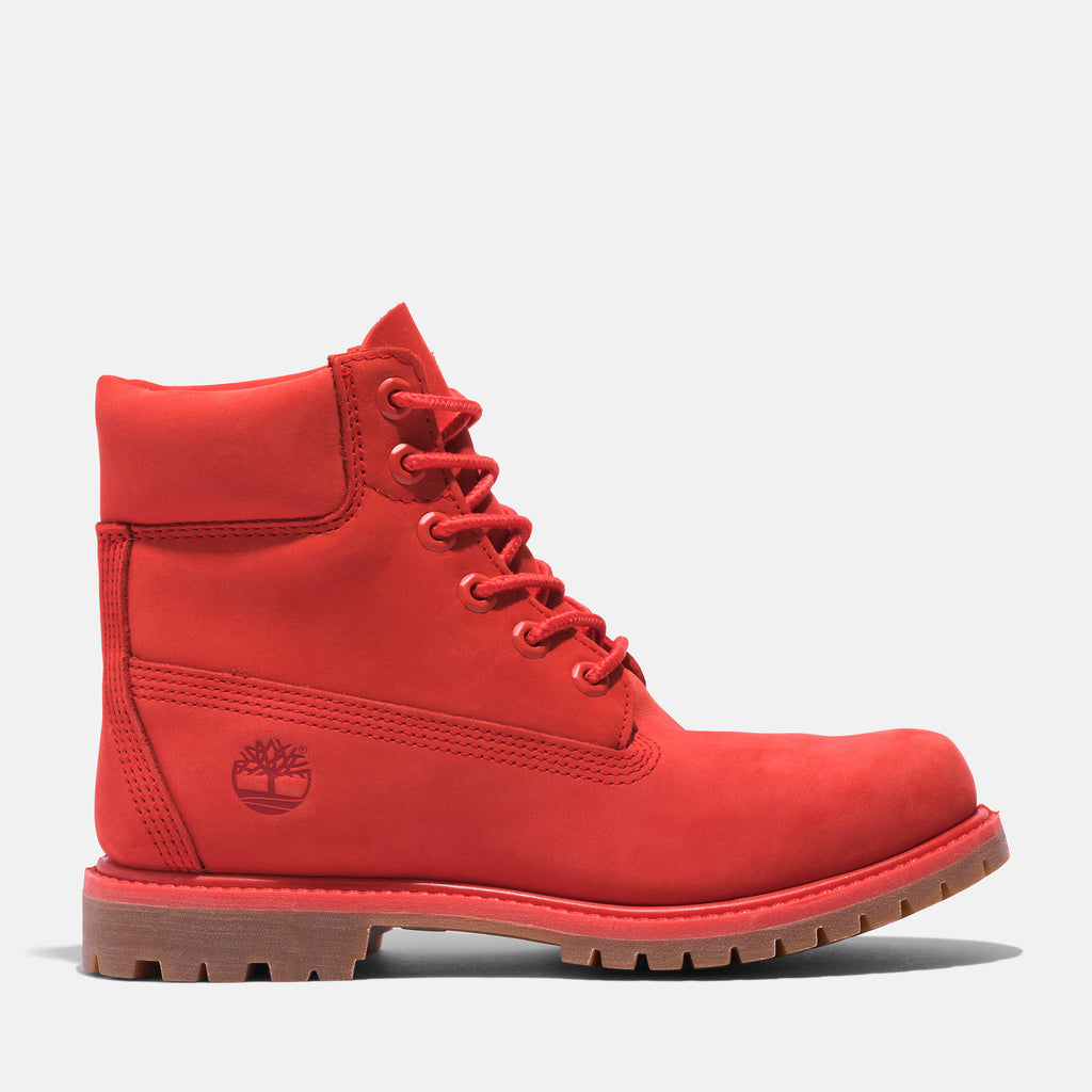 [TB0A2R6BDV8] WOMENS TIMBERLAND 6 INCH BOOT '50TH ANNIVERSARY - MEDIUM RED'