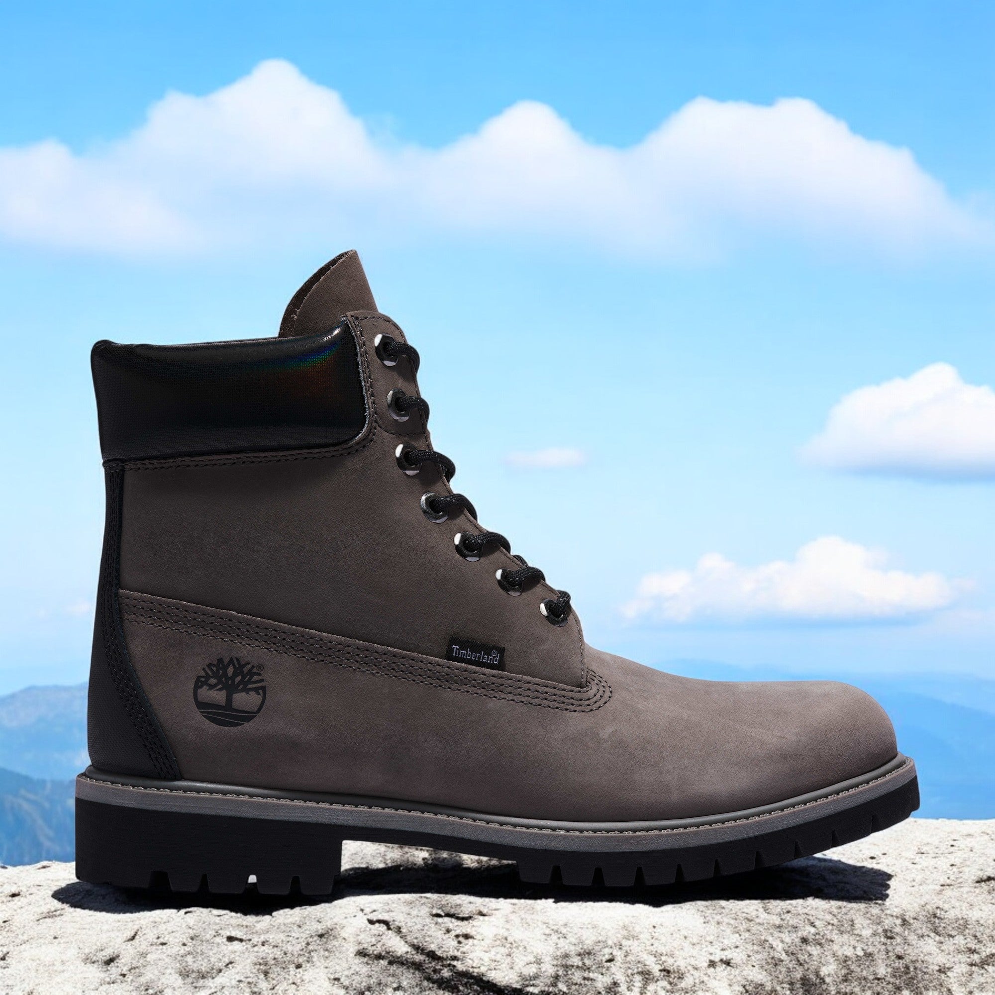 [TB0A2HMK033] MENS TIMBERLAND 6 INCH PREMIUM BOOT 'DARK GREY BLACK'