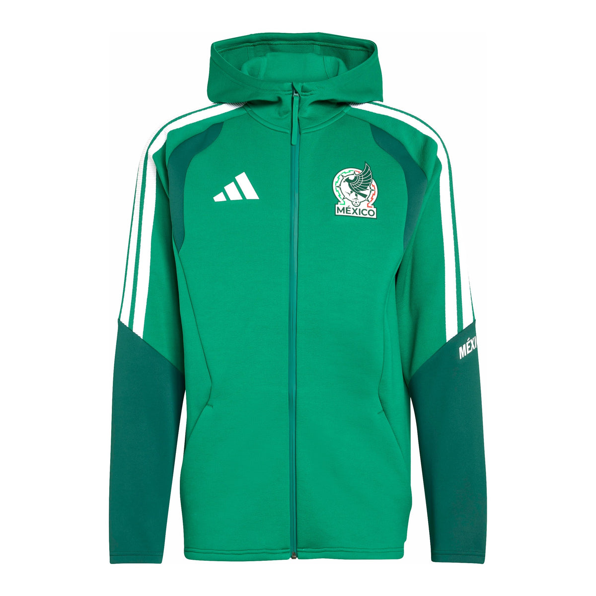 Mens Adidas Mexico 2026 Tiro Pro Full-Zip Hoodie 1