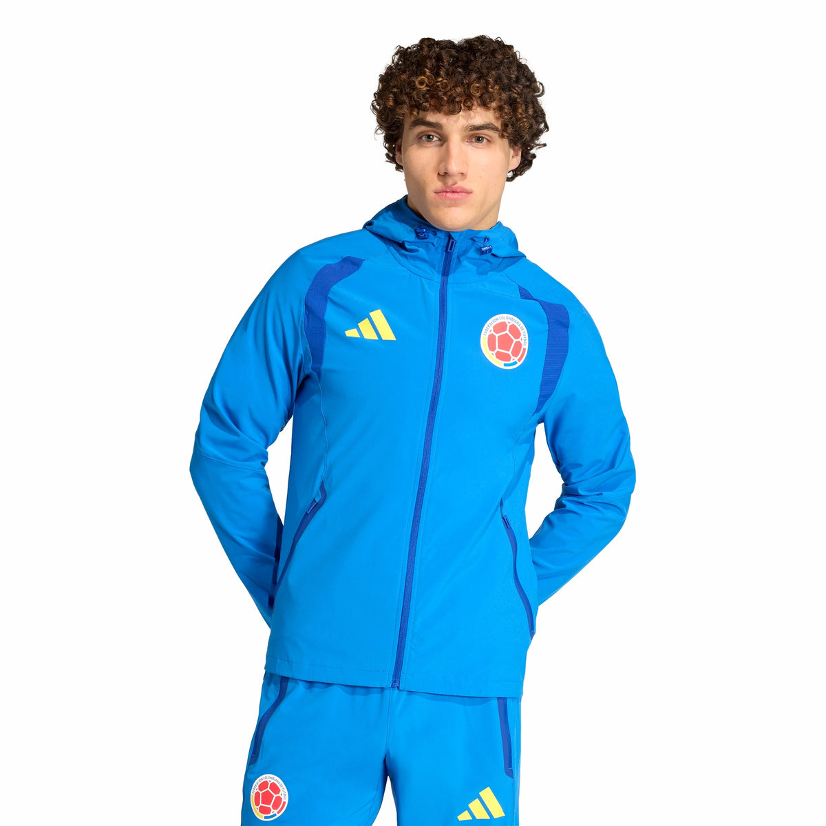 Mens Adidas Colombia Tiro Travel Full-Zip Windbreaker 2