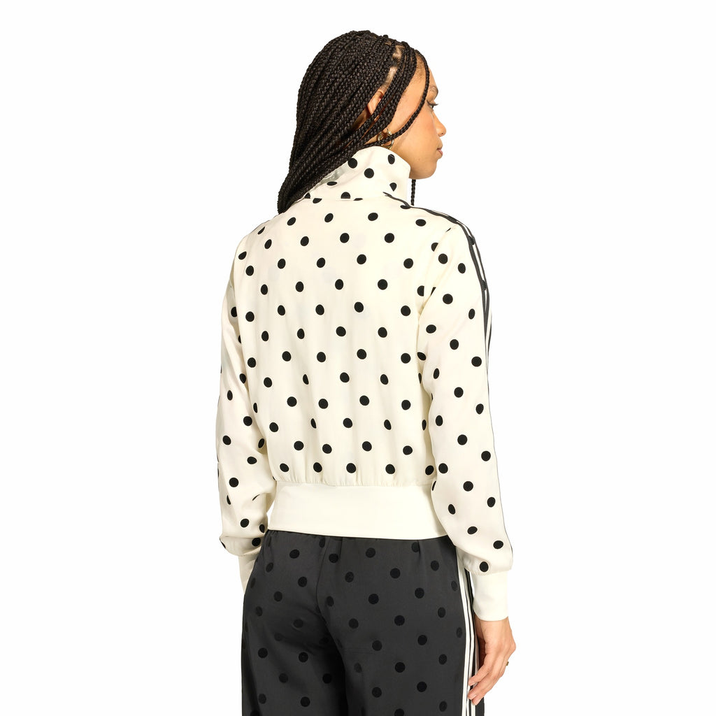 Womens Adidas Satin Polka Dots Track Top 3