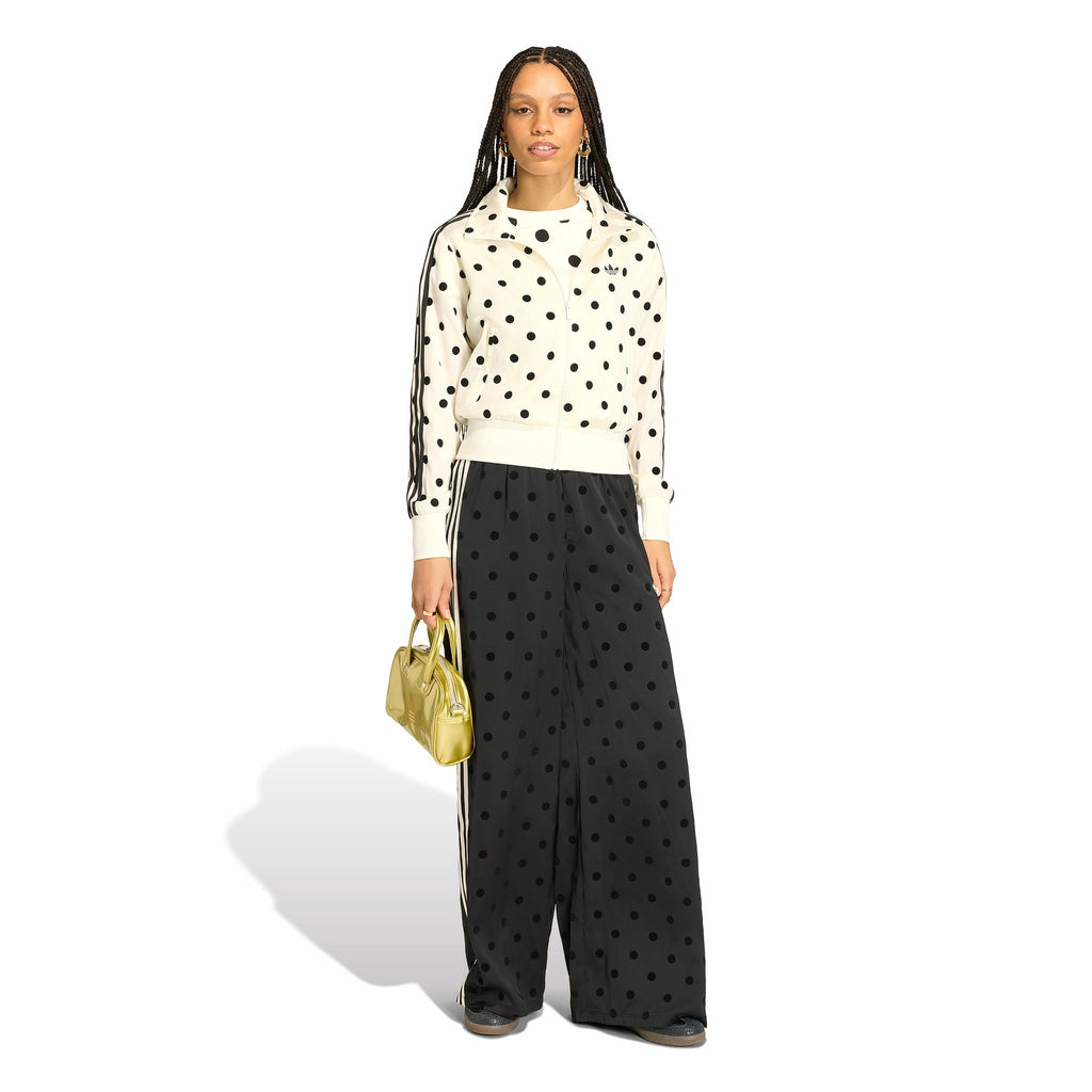 Womens Adidas Satin Polka Dots Track Top 4
