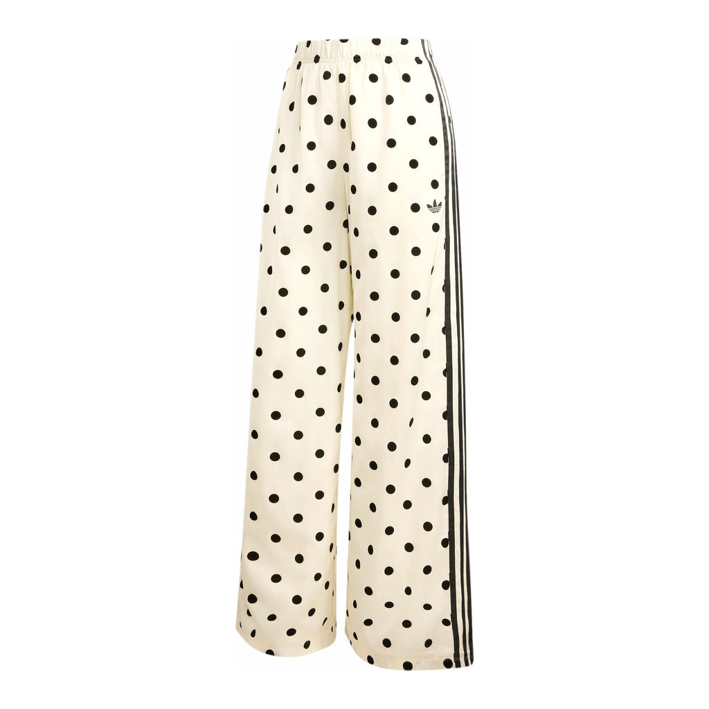 Womens Adidas Satin Polka Dots Wide Leg Pants 1