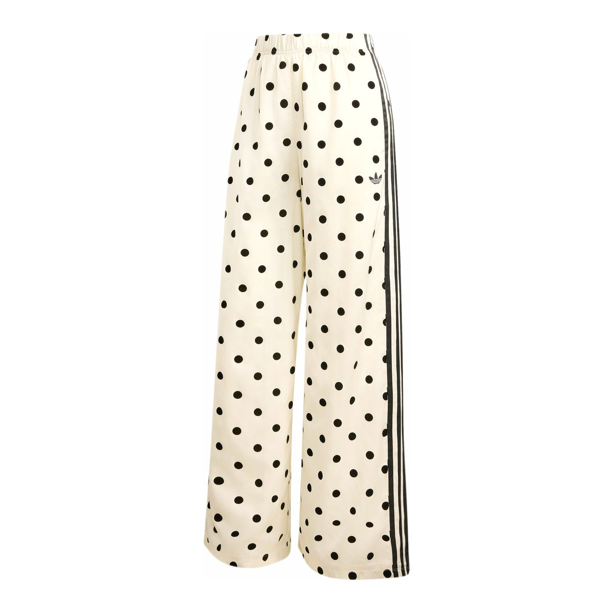Womens Adidas Satin Polka Dots Wide Leg Pants 1