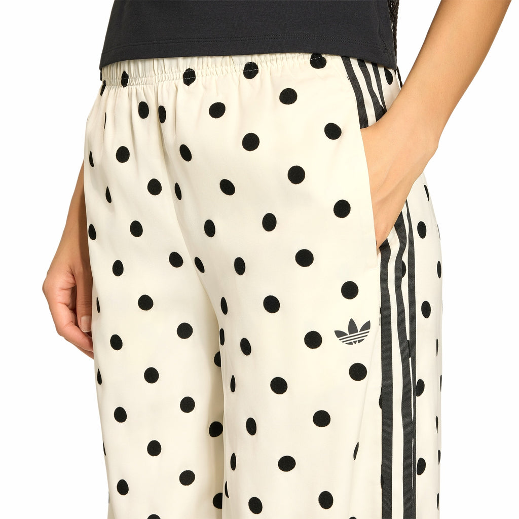 Womens Adidas Satin Polka Dots Wide Leg Pants 5